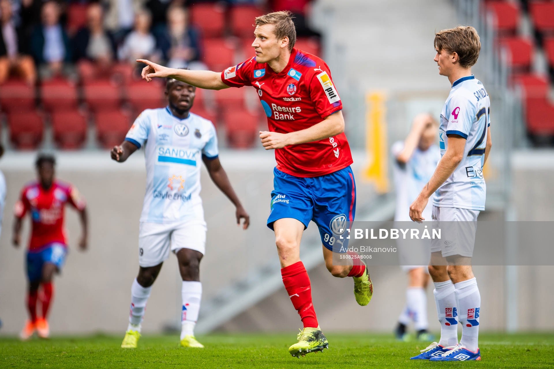 Helsingborgs Andri Runar Bjarnason jublar