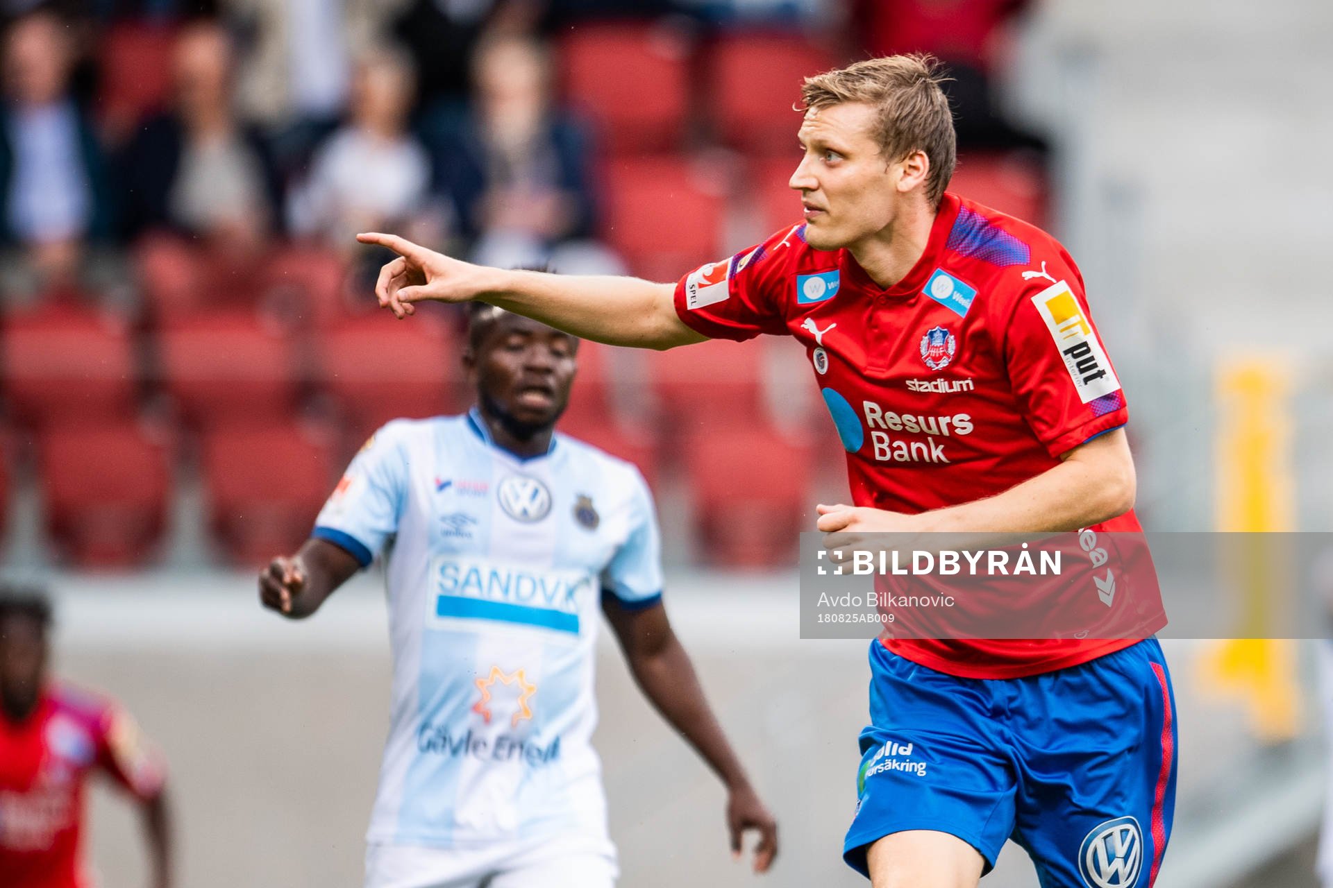 Helsingborgs Andri Runar Bjarnason jublar