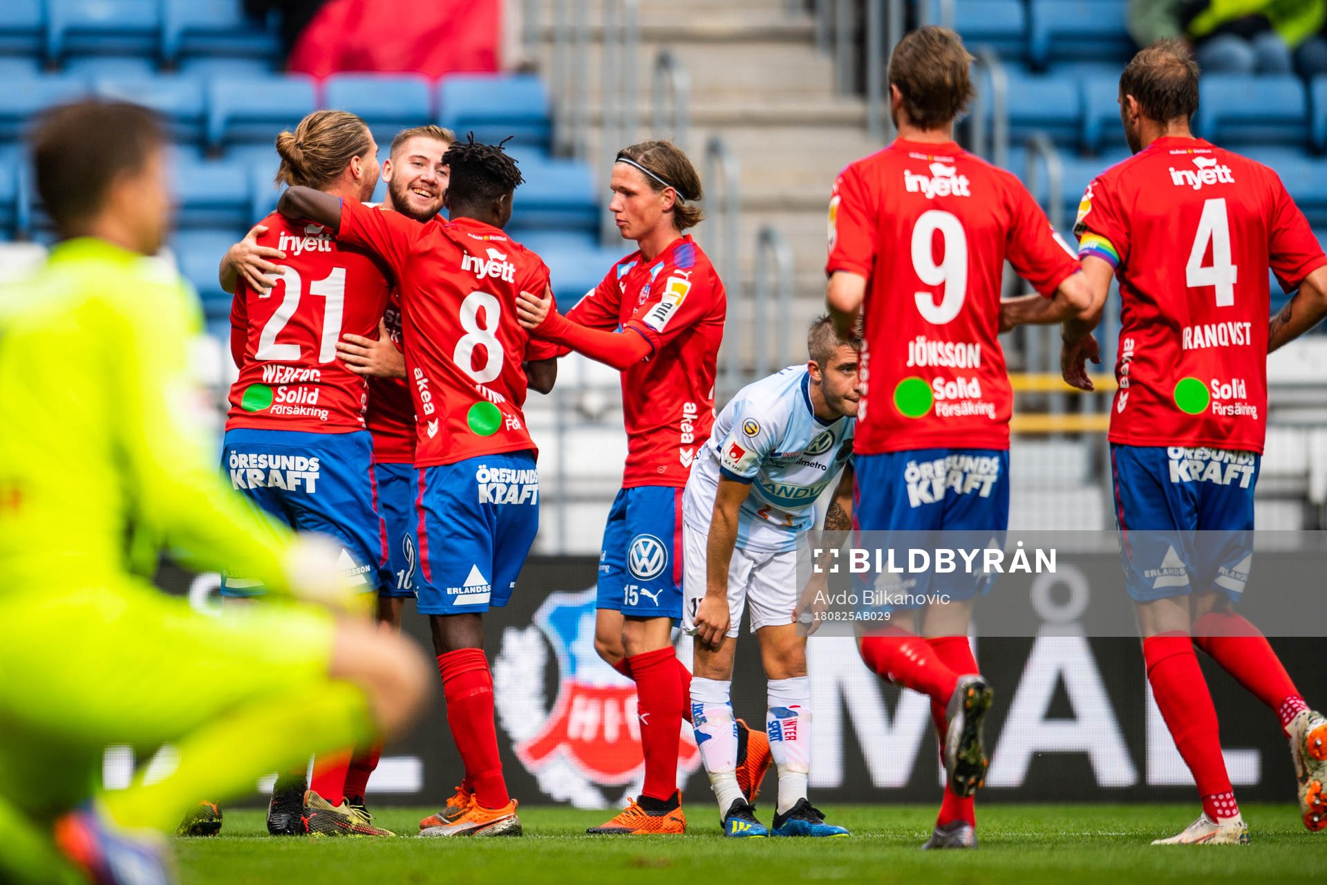 Helsingborgs Charlie Weberg jublar
