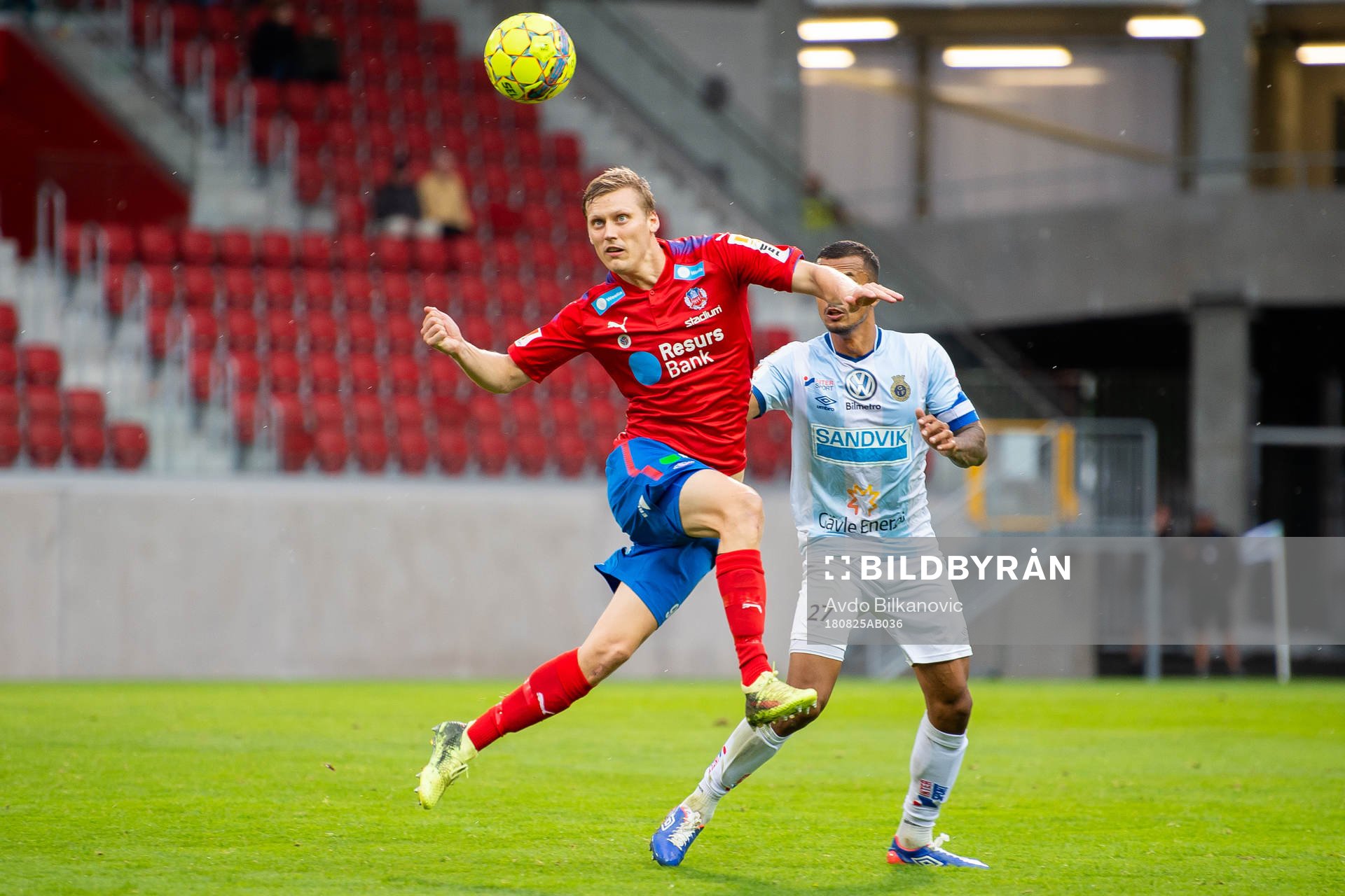 Helsingborgs Anda Runar Bjärnason och Gefles Netan Sansara