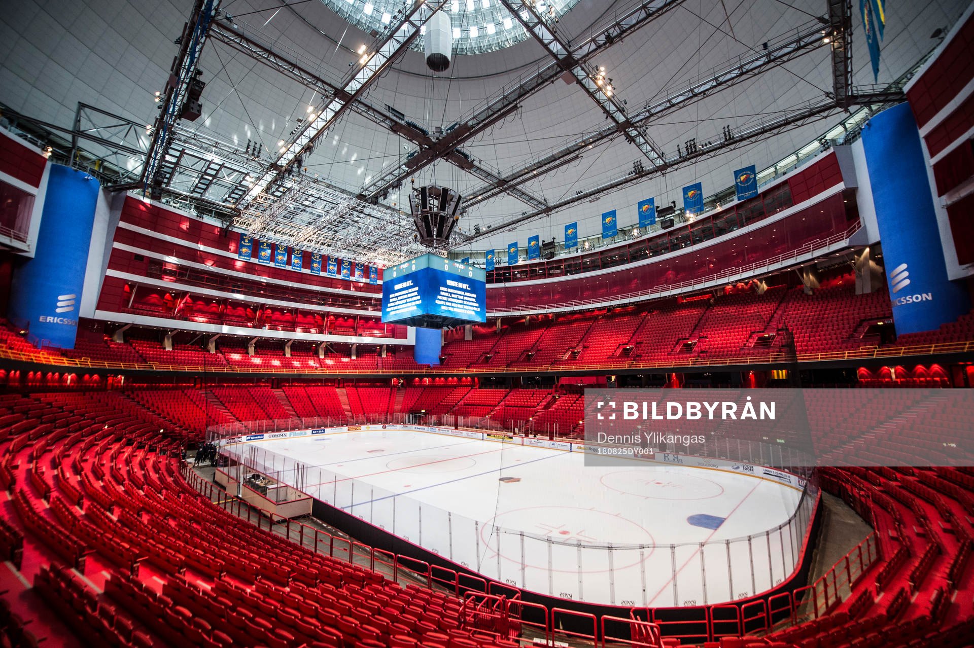 Interiör av Globen
