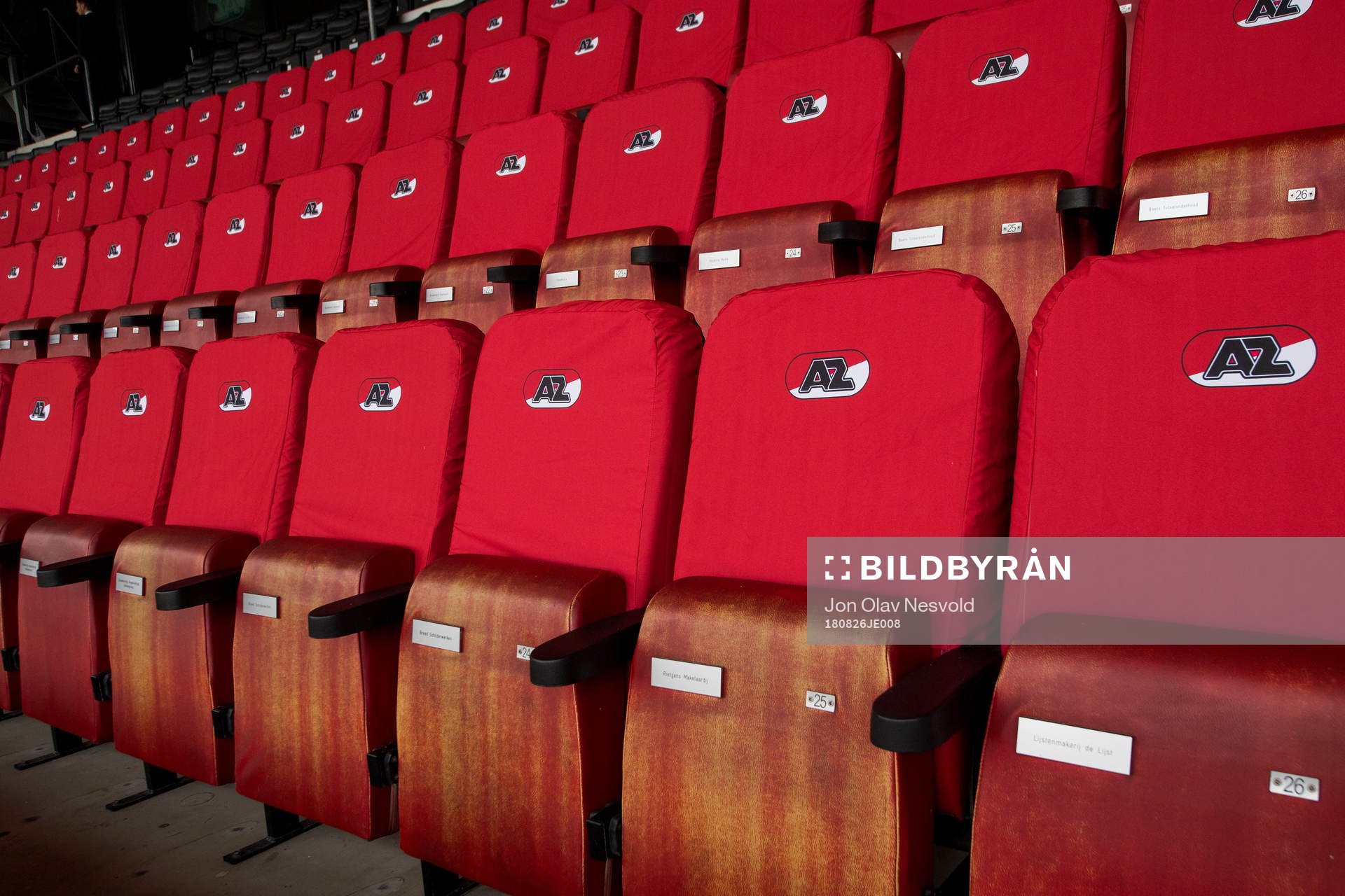 Empty seats at AFAS Stadion