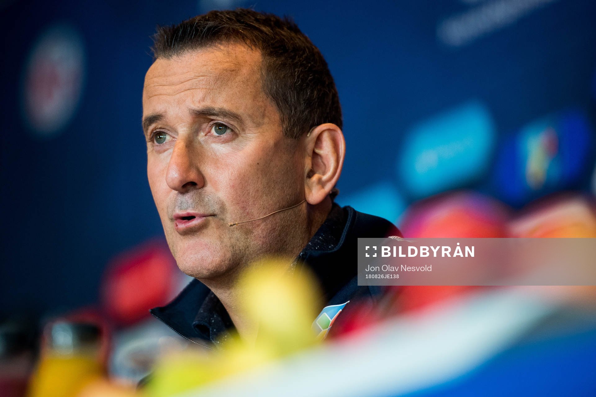 Per Joar Hansen, assistant coach of Norway, presents the