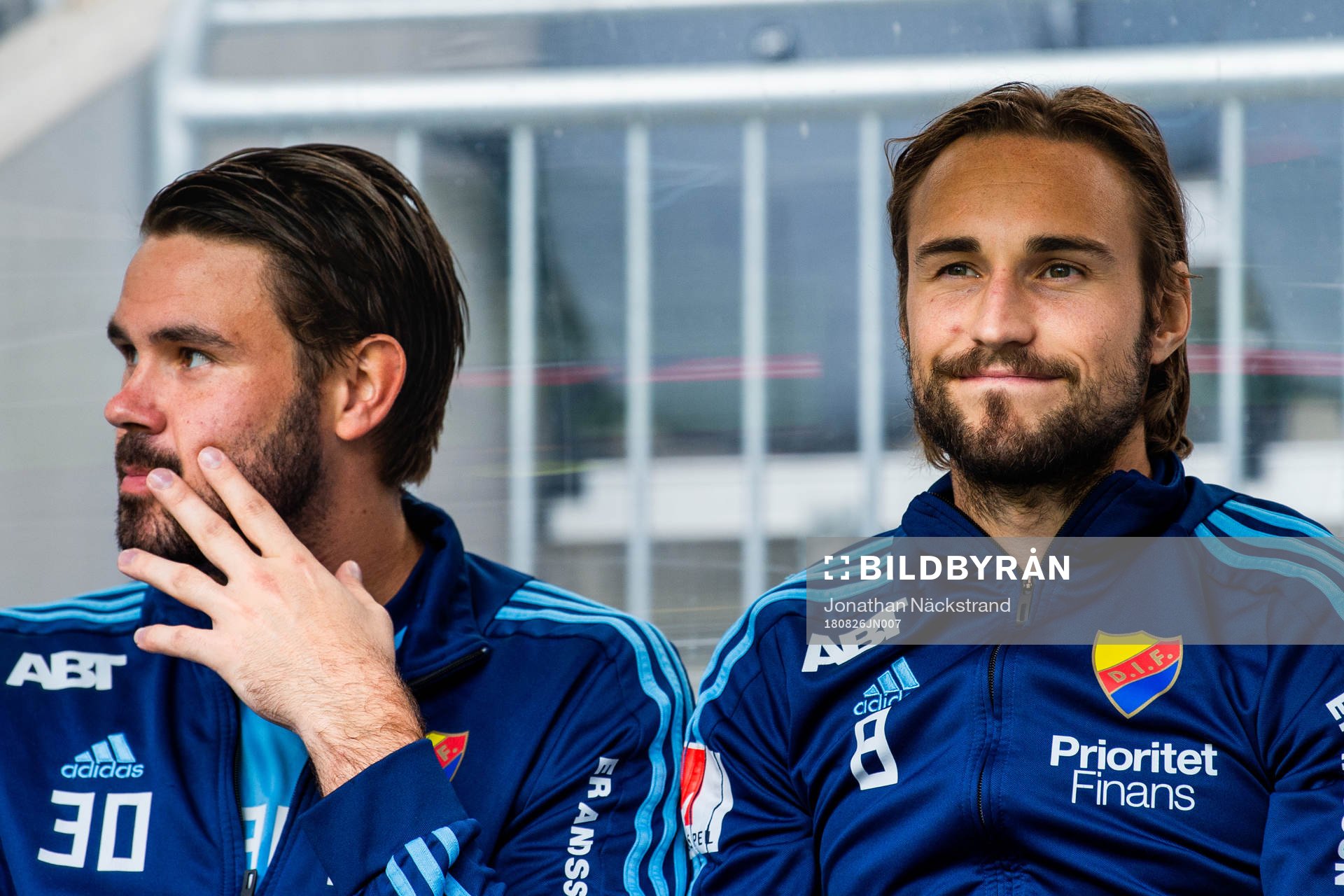 Djurgårdens målvakt Tommi Vaiho och Kevin Walker
