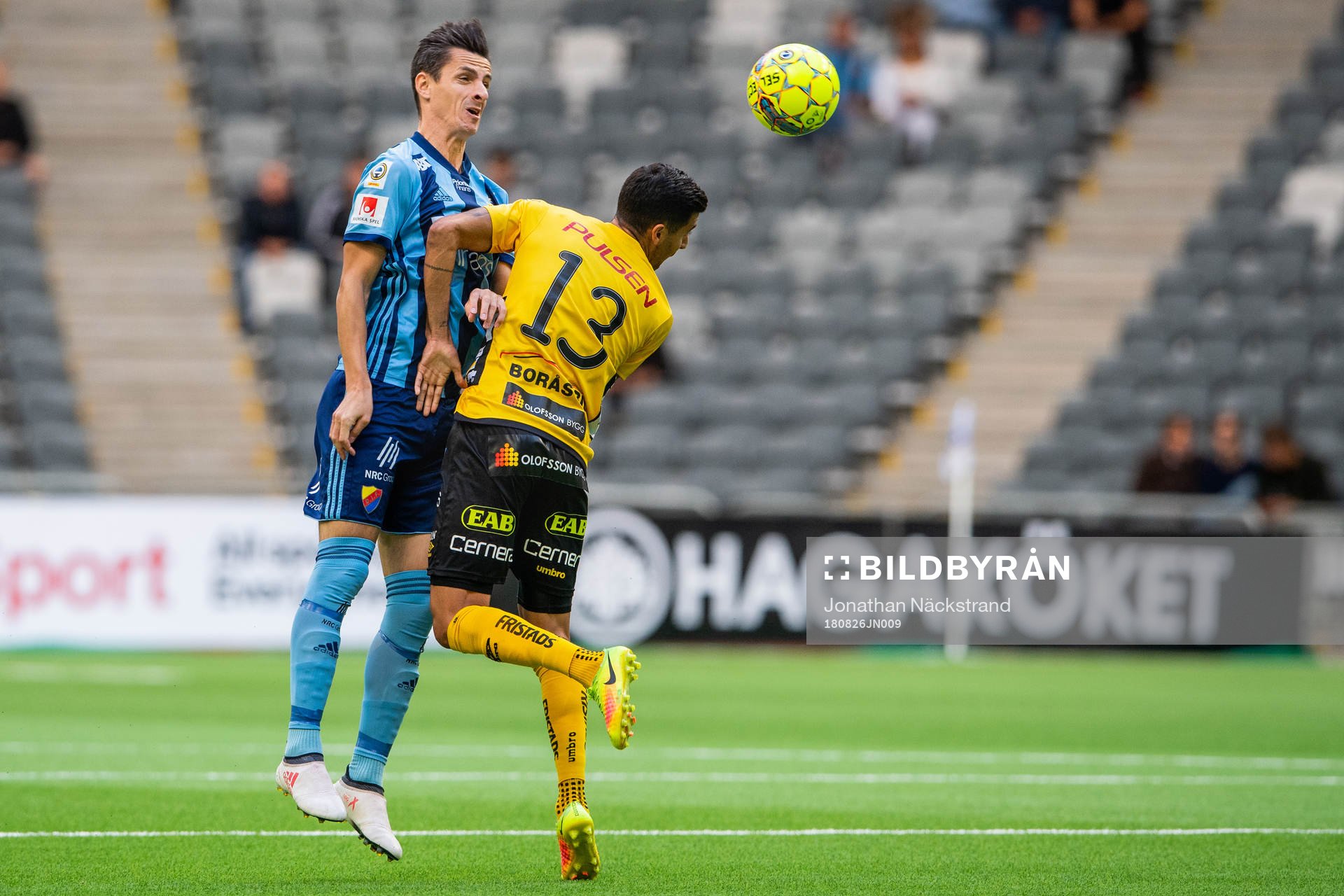 Djurgårdens Haris Radetinac och Elfsborgs Rami Kaib