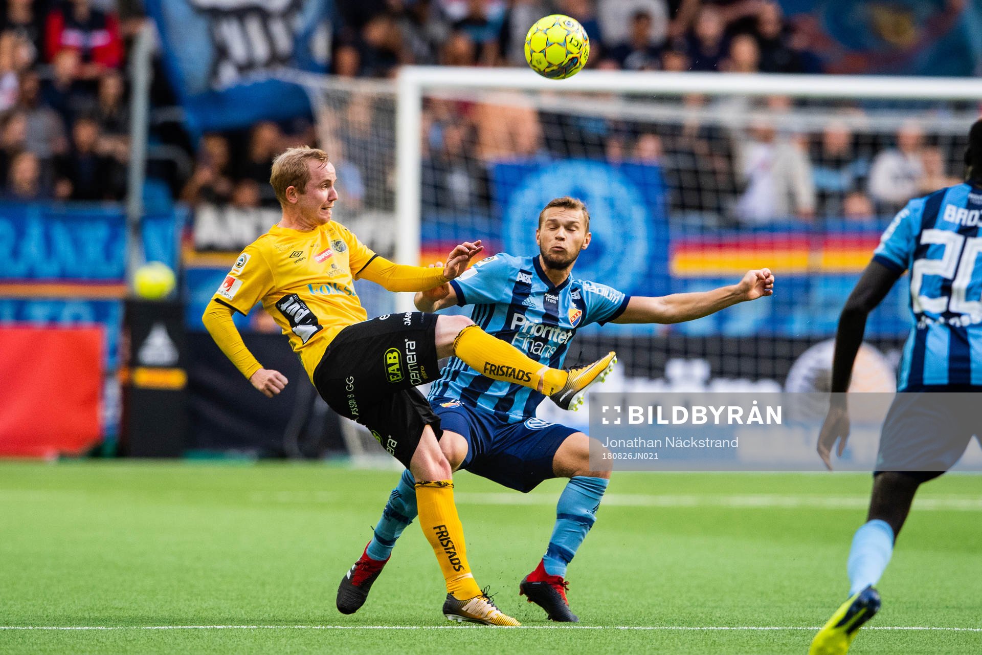 Elfsborgs Simon Lundevall och Djurgårdens Jesper Karlström