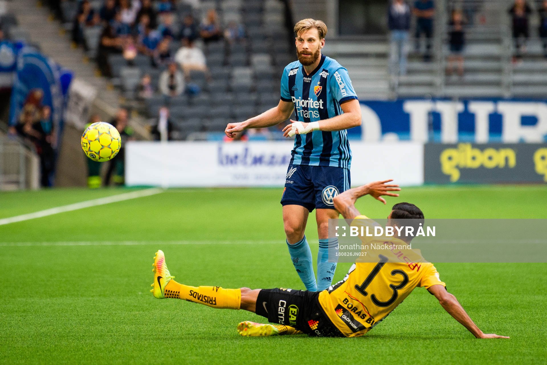 Djurgårdens Niklas Gunnarsson och Elfsborgs Rami Kaib