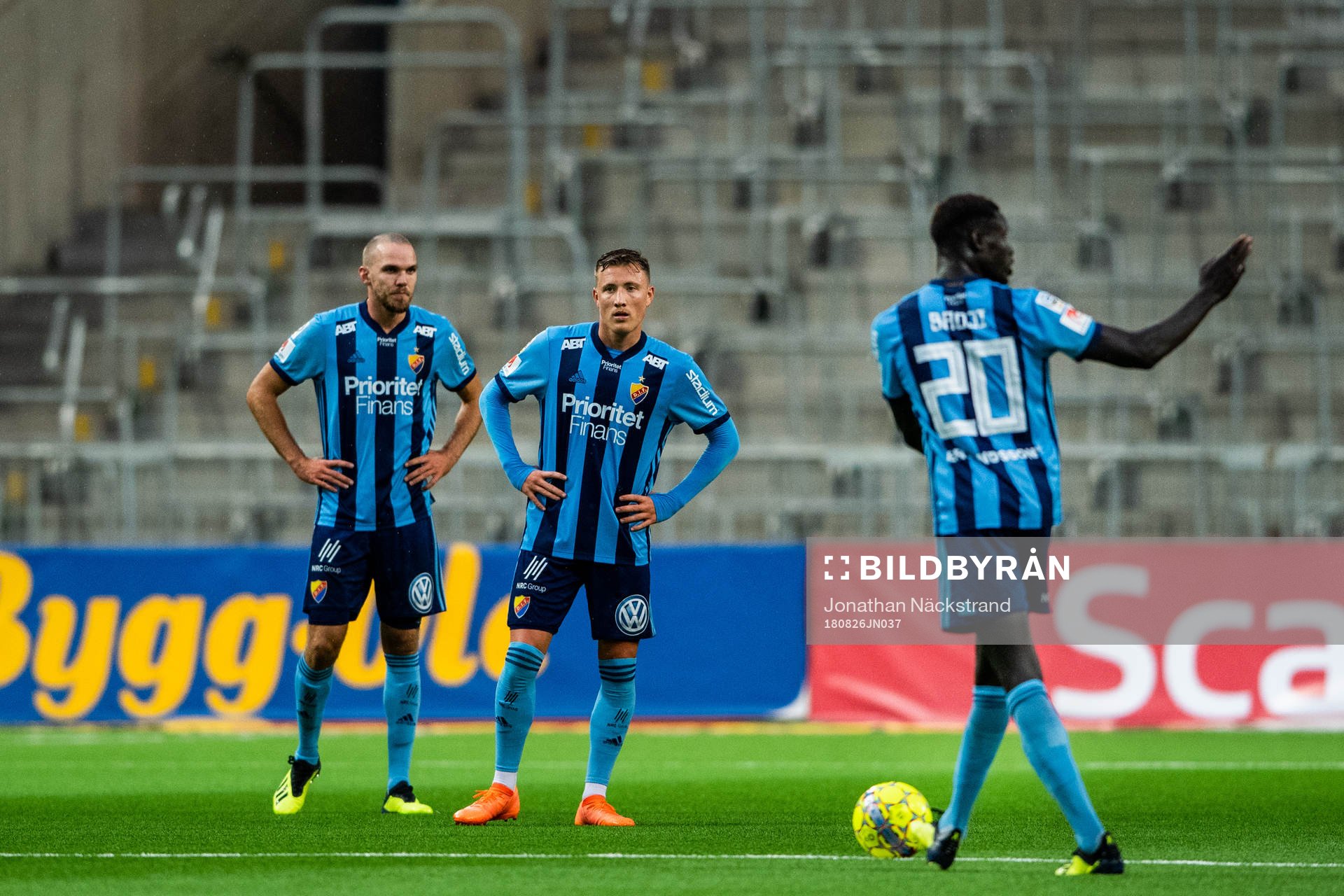 Djurgårdens spelare deppar