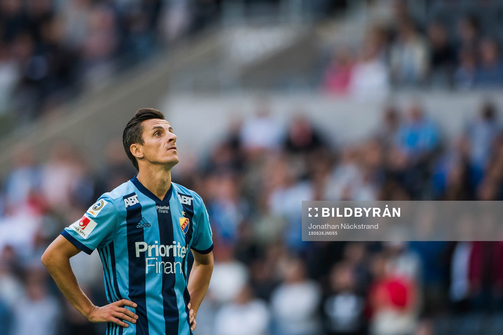 Djurgårdens Haris Radetinac reagerar