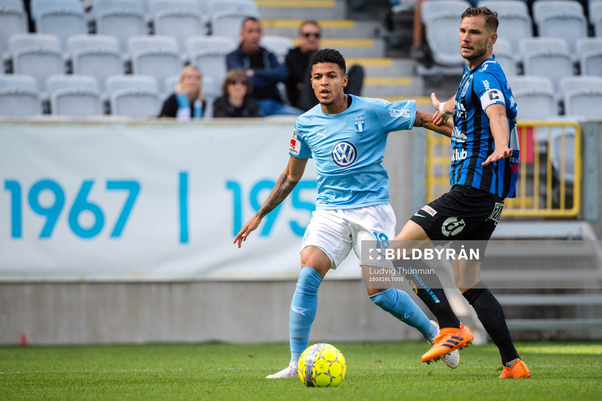 Malmö FFs Romain Gall och Sirius Robert Åhman Persson