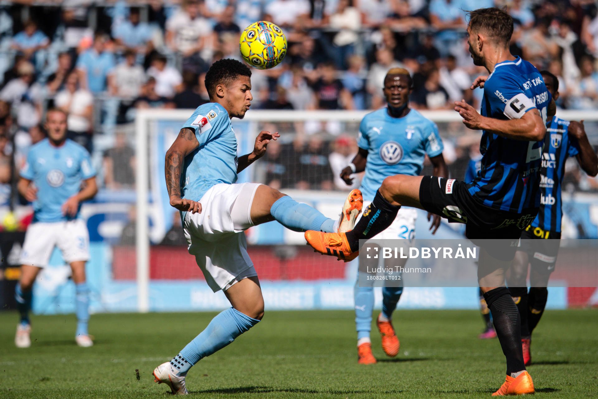 Malmö FFs Romain Gall och Sirius Robert Åhman Persson