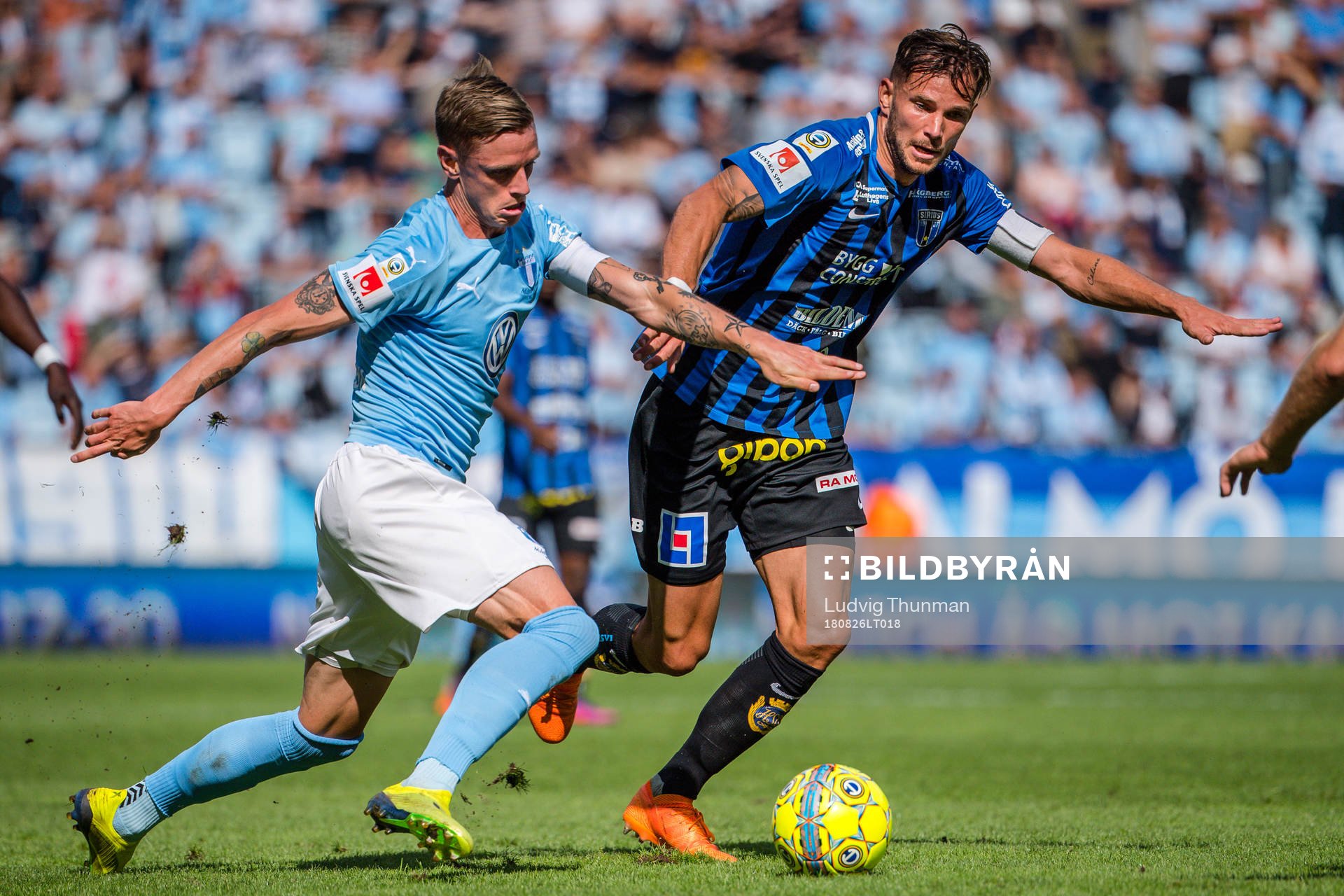 Malmö FFs Sören Rieks och Sirius Robert Åhman Persson