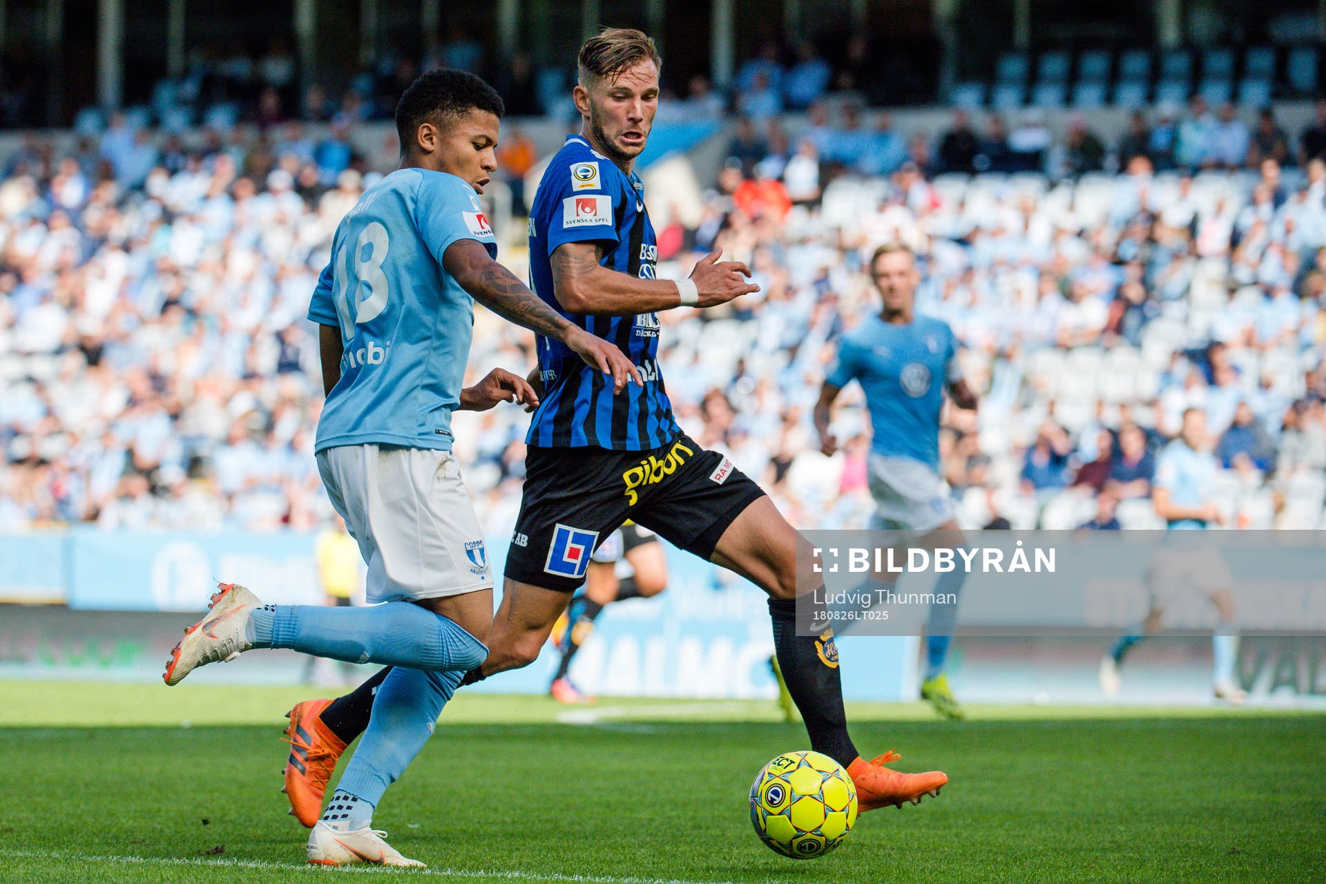 Malmö FFs Romain Gall och Sirius Robert Åhman Persson