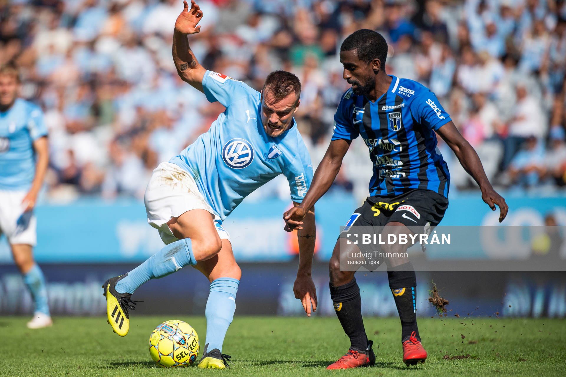 Malmö FFs Eric Larsson och Sirius Karvan Ahmadi