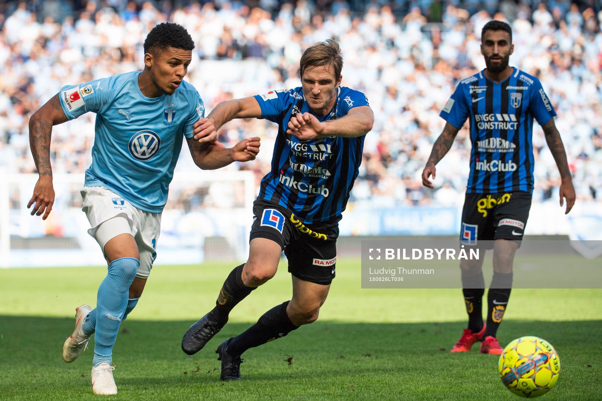 Malmö FFs Romain Gall och Sirius Christer Gustafsson