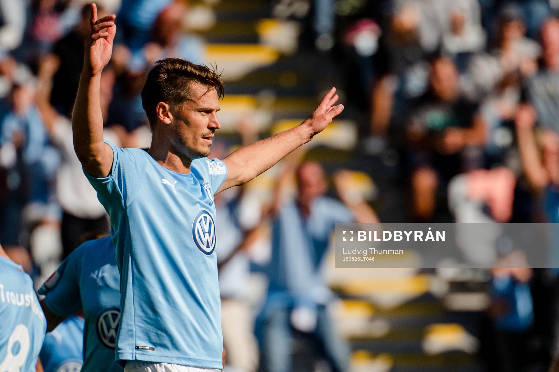 Malmö FFs  Markus Rosenberg  jublar