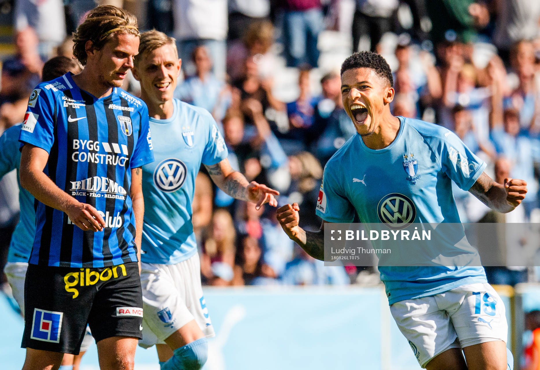 Malmö FFs  Romain Gall jublar