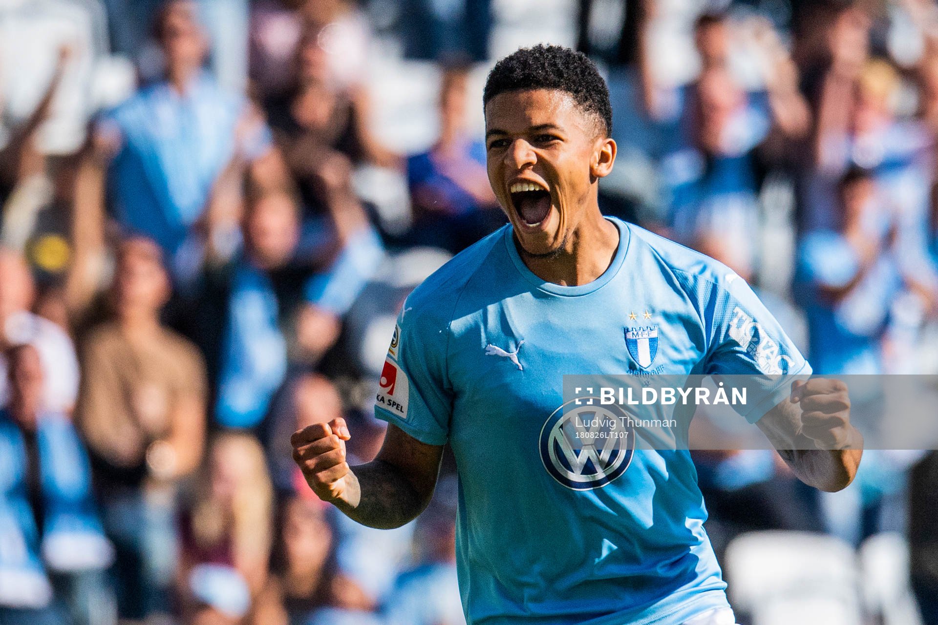Malmö FFs Romain Gall jublar