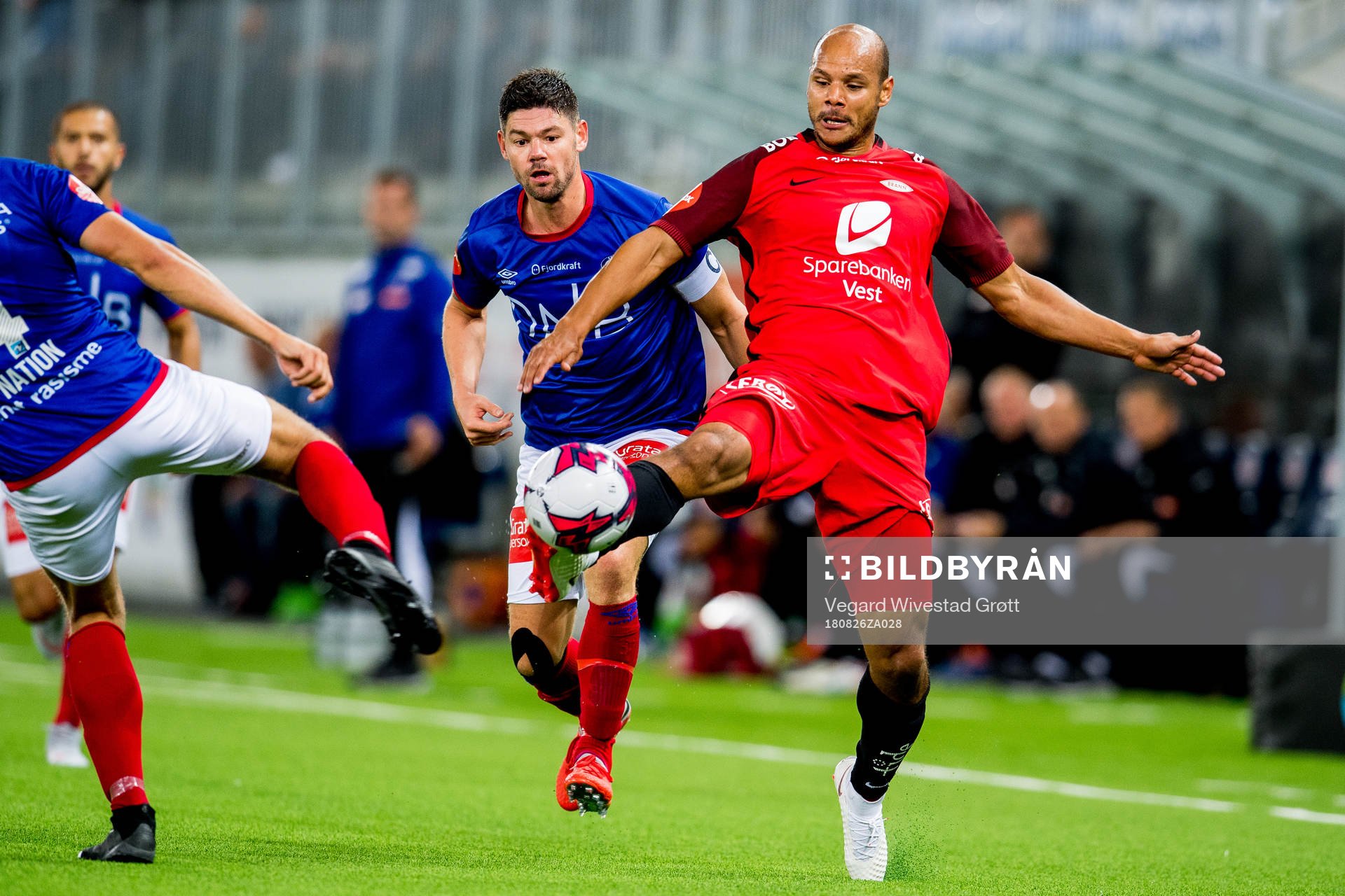 Daniel Braaten of Brann during the Eliteserien match between Vålerenga and Brann on August 26, 2018 in Oslo.