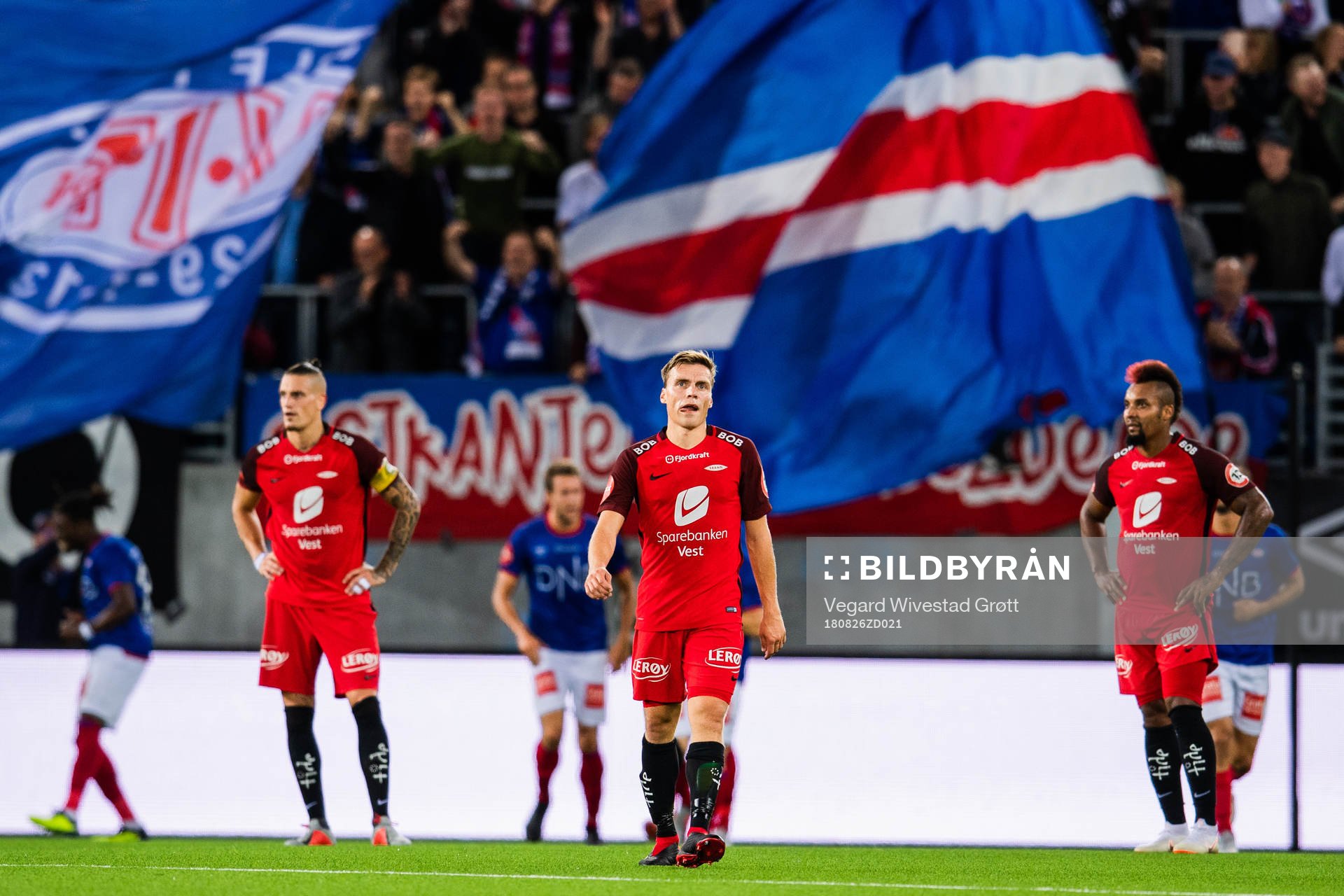 Ruben Yttergård Jenssen of Brann looks dejected