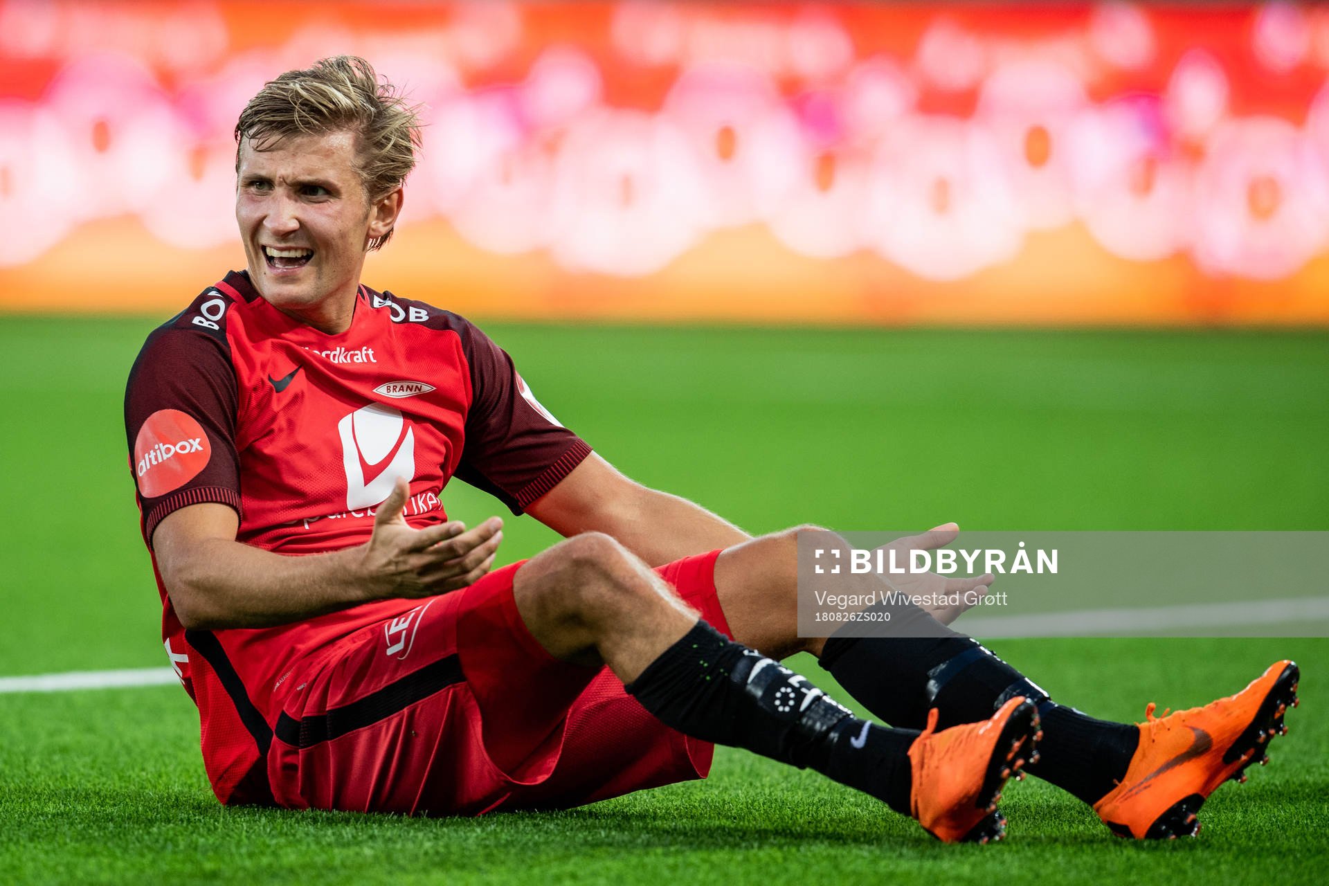 Steffen Lie Skålevik of Brann looks dejected