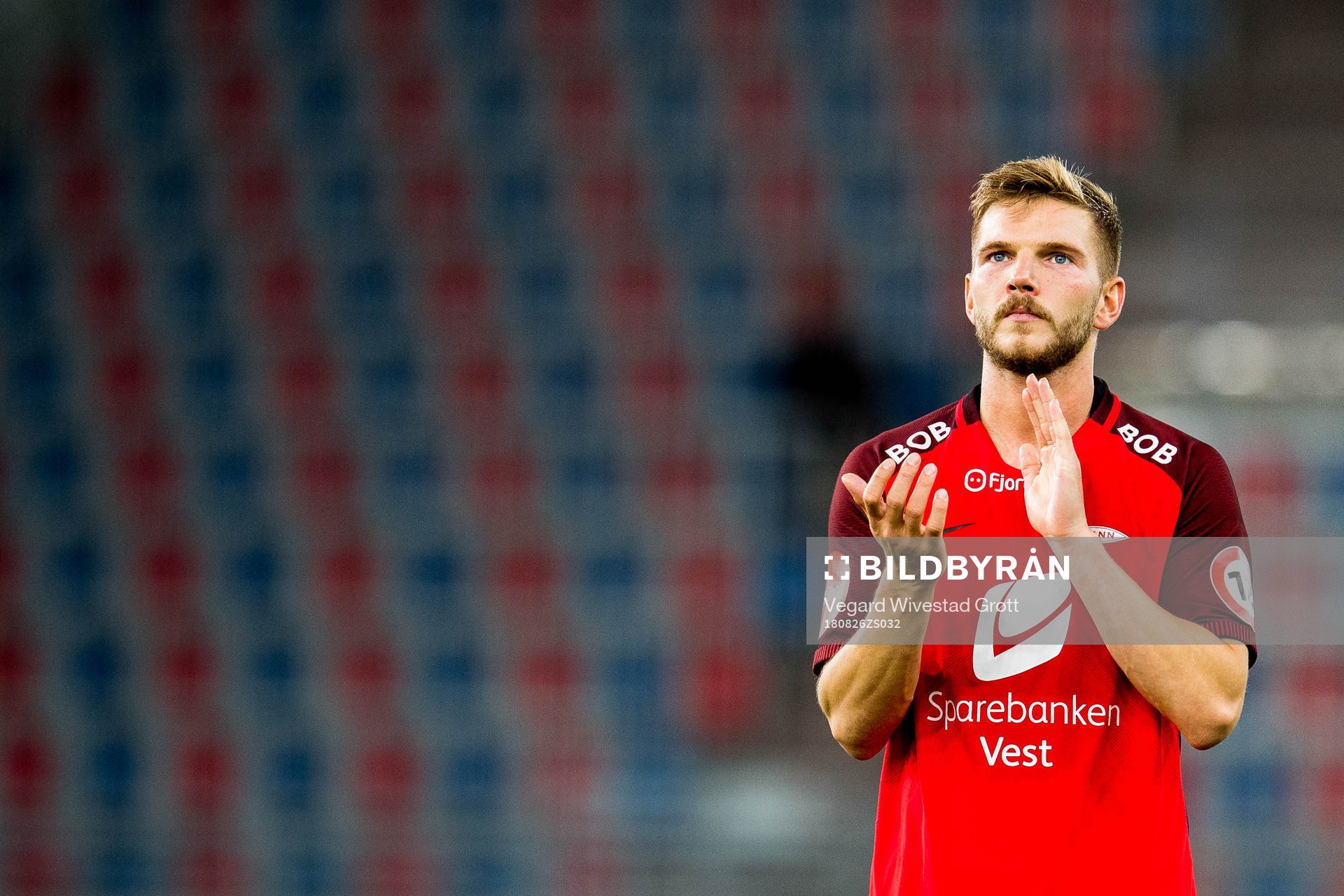 Gilli Rolantsson of Brann looks dejected