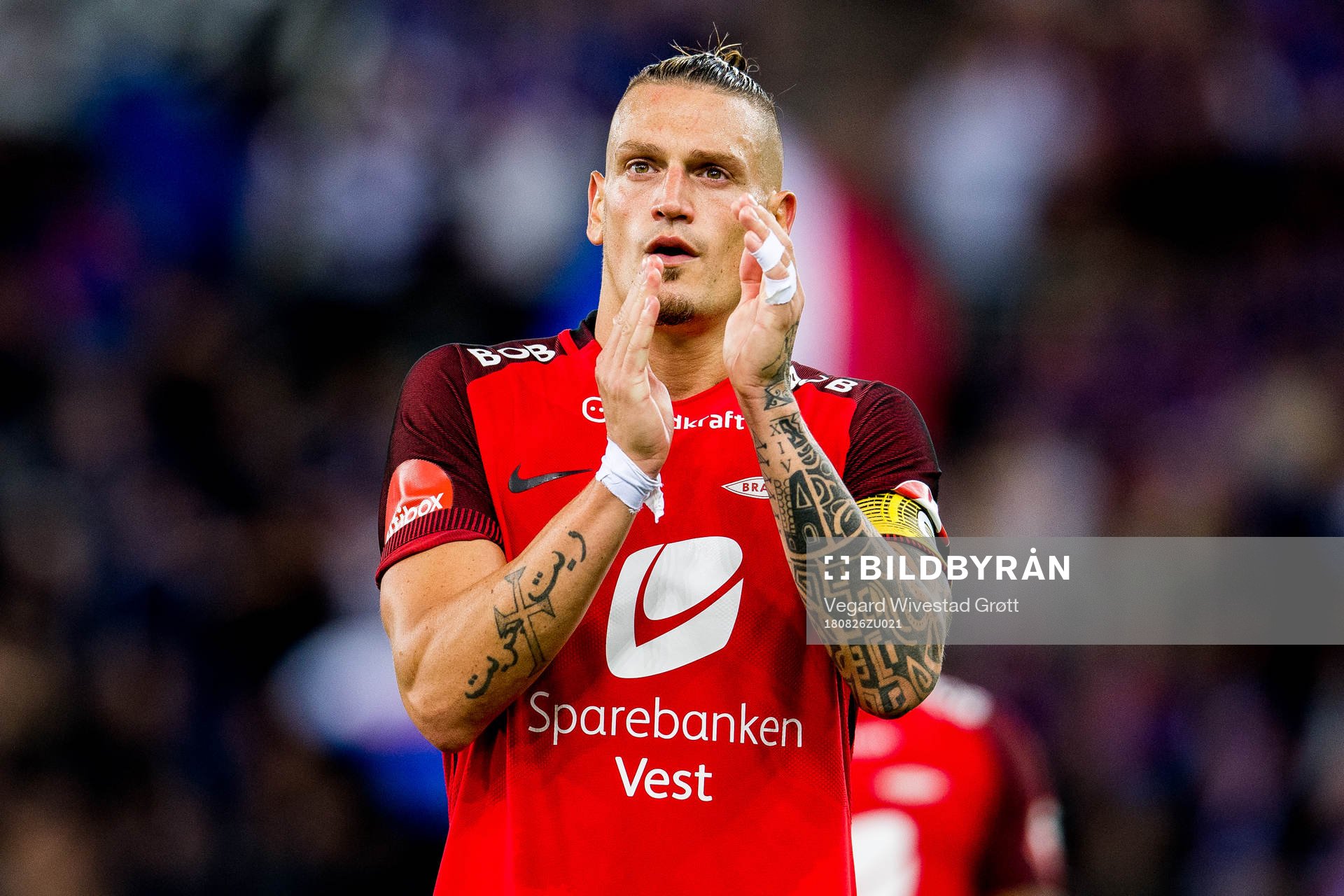 Vito Wormgoor of Brann looks dejected