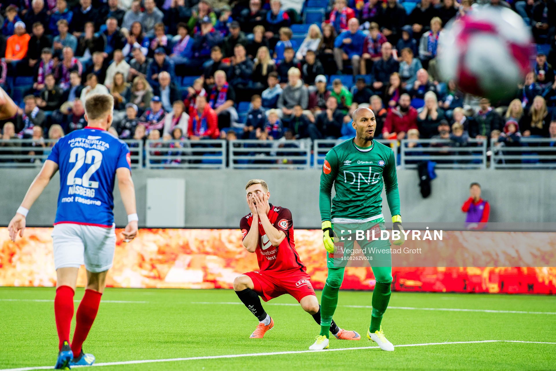 Gilli Rolantsson of Brann looks dejected