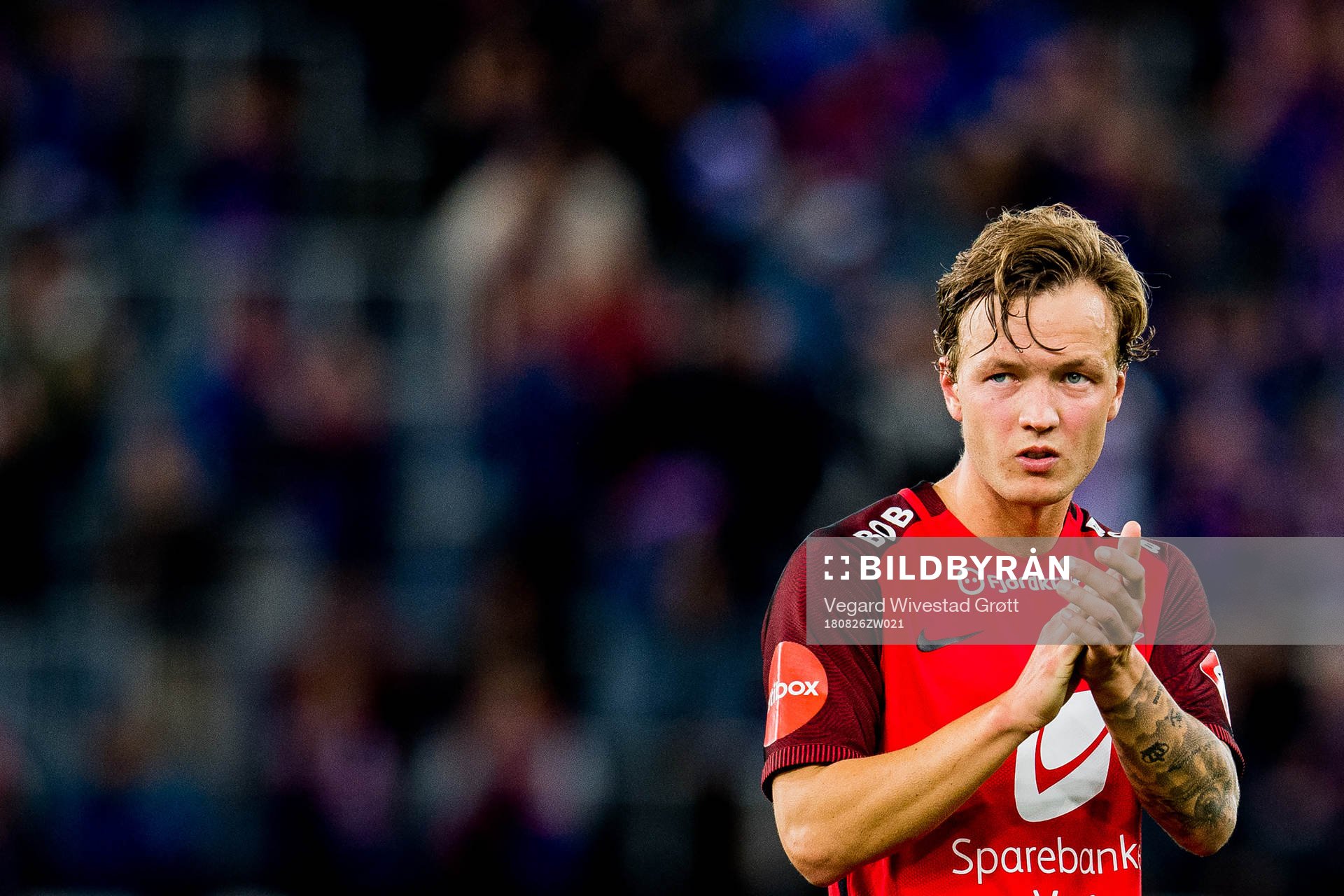 Fredrik Haugen of Brann looks dejected