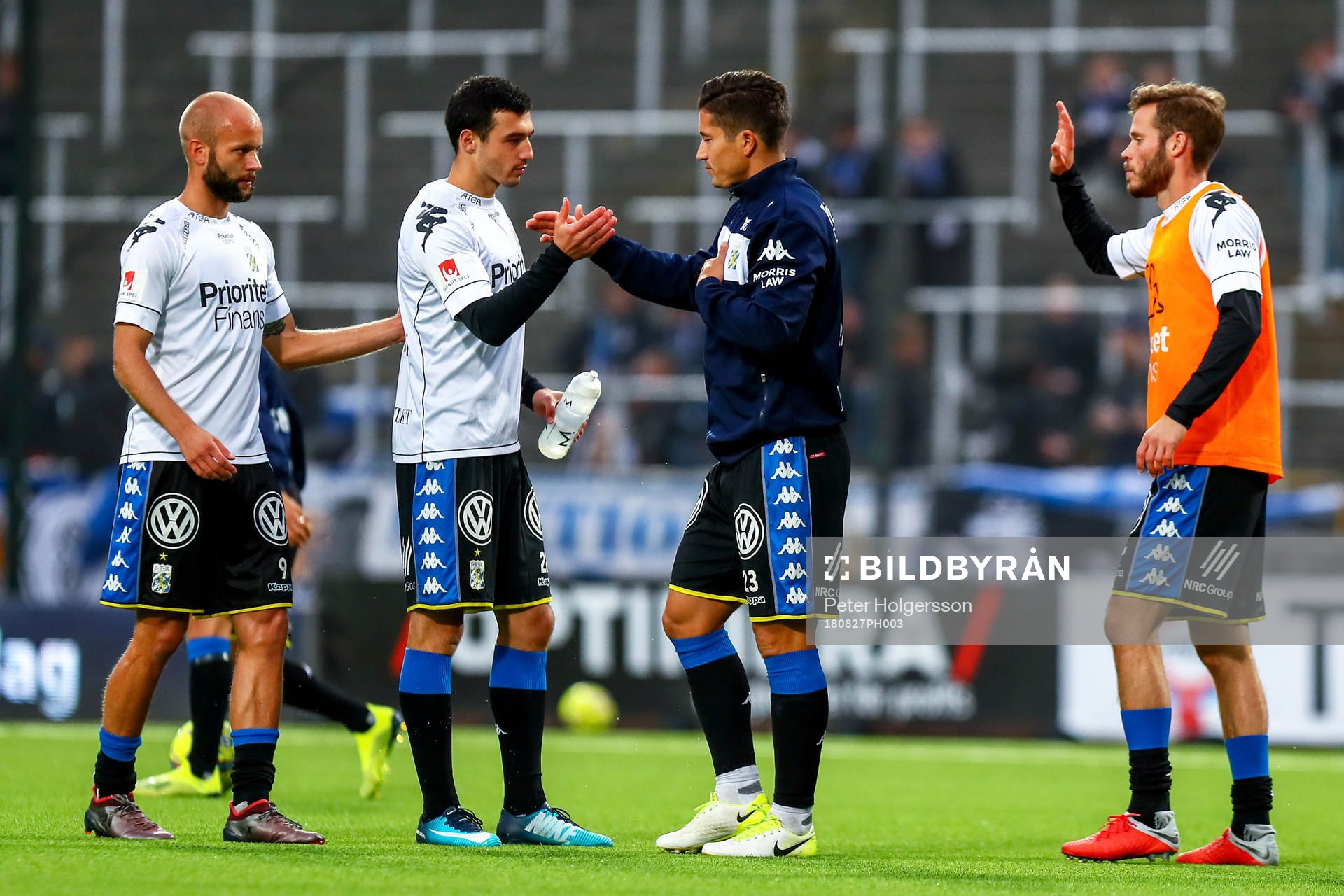 IFK Göteborgs spelare värmer upp