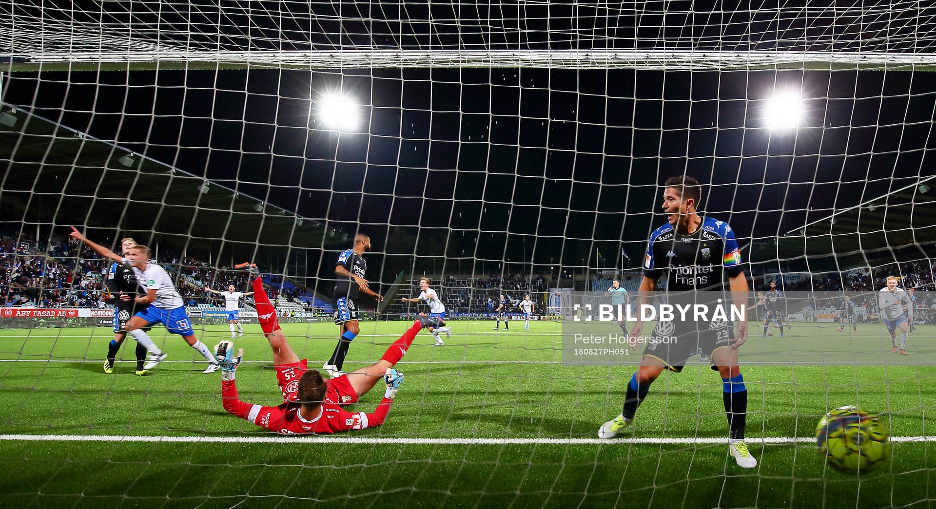 Mål 2-1 av Norrköpings Kasper Larsen