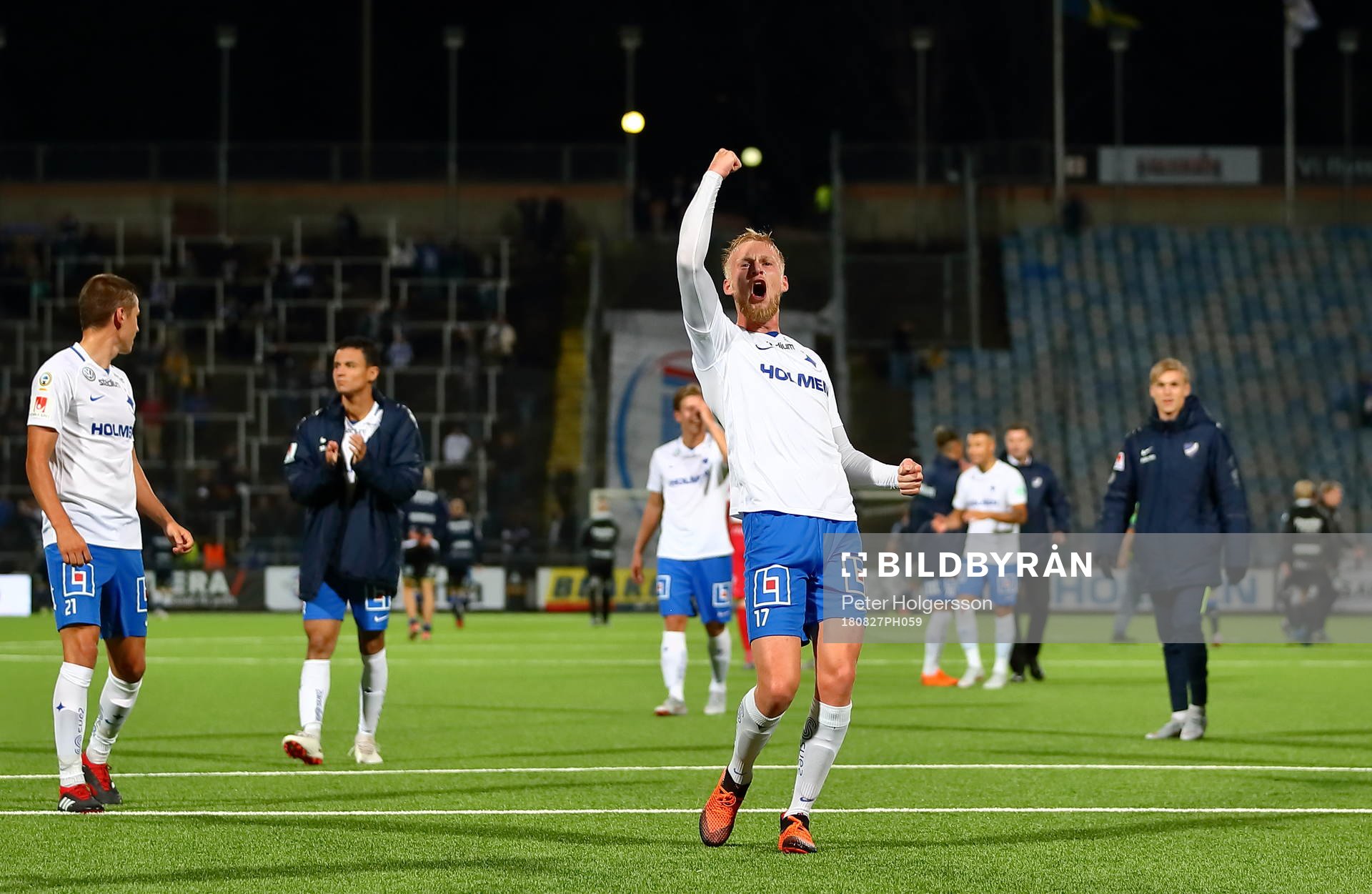 Norrköpings Kalle Holmberg jublar