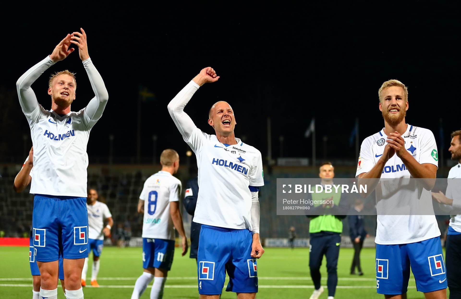 Norrköpings Kalle Holmberg , Andreas Johansson  och Filip