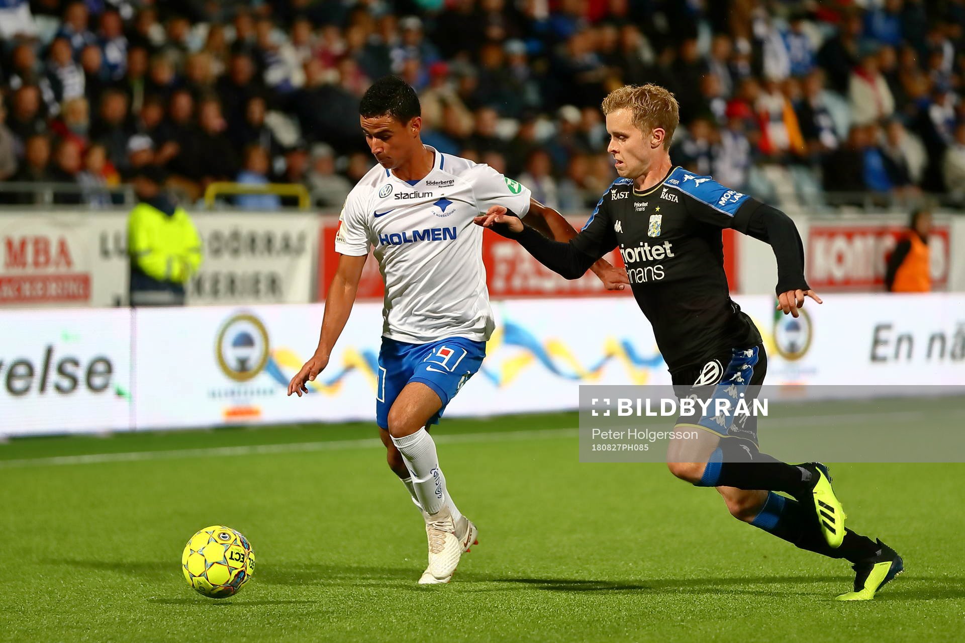 Norrköpings Ian Smith och IFK Göteborgs Victor Wernersson