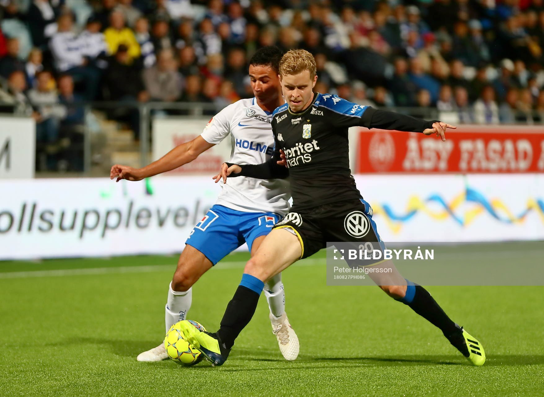 Norrköpings Ian Smith och IFK Göteborgs Victor Wernersson