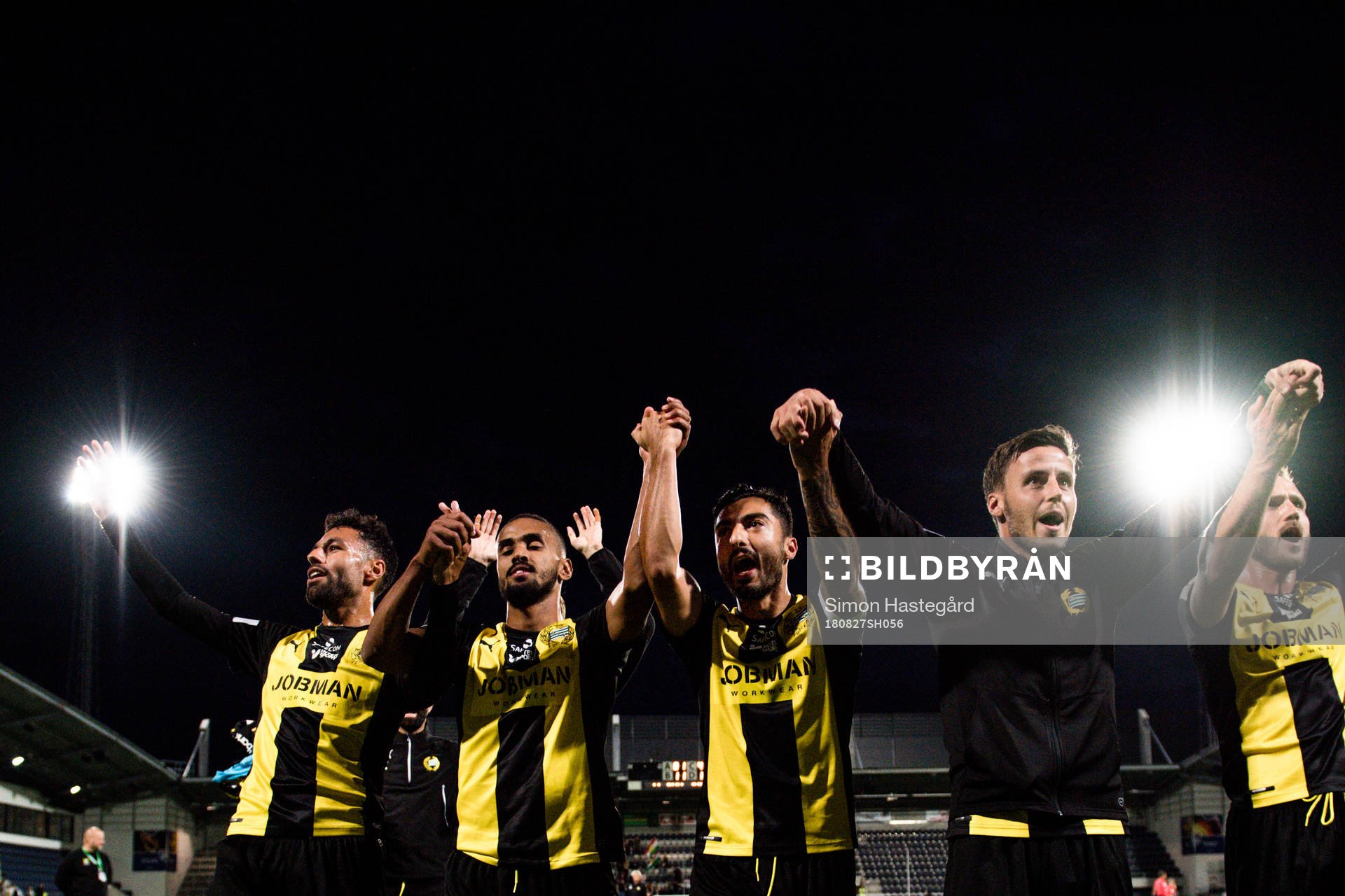 Hammarbys Imad Khalili , Junes Barny , Jiloan Hamad och