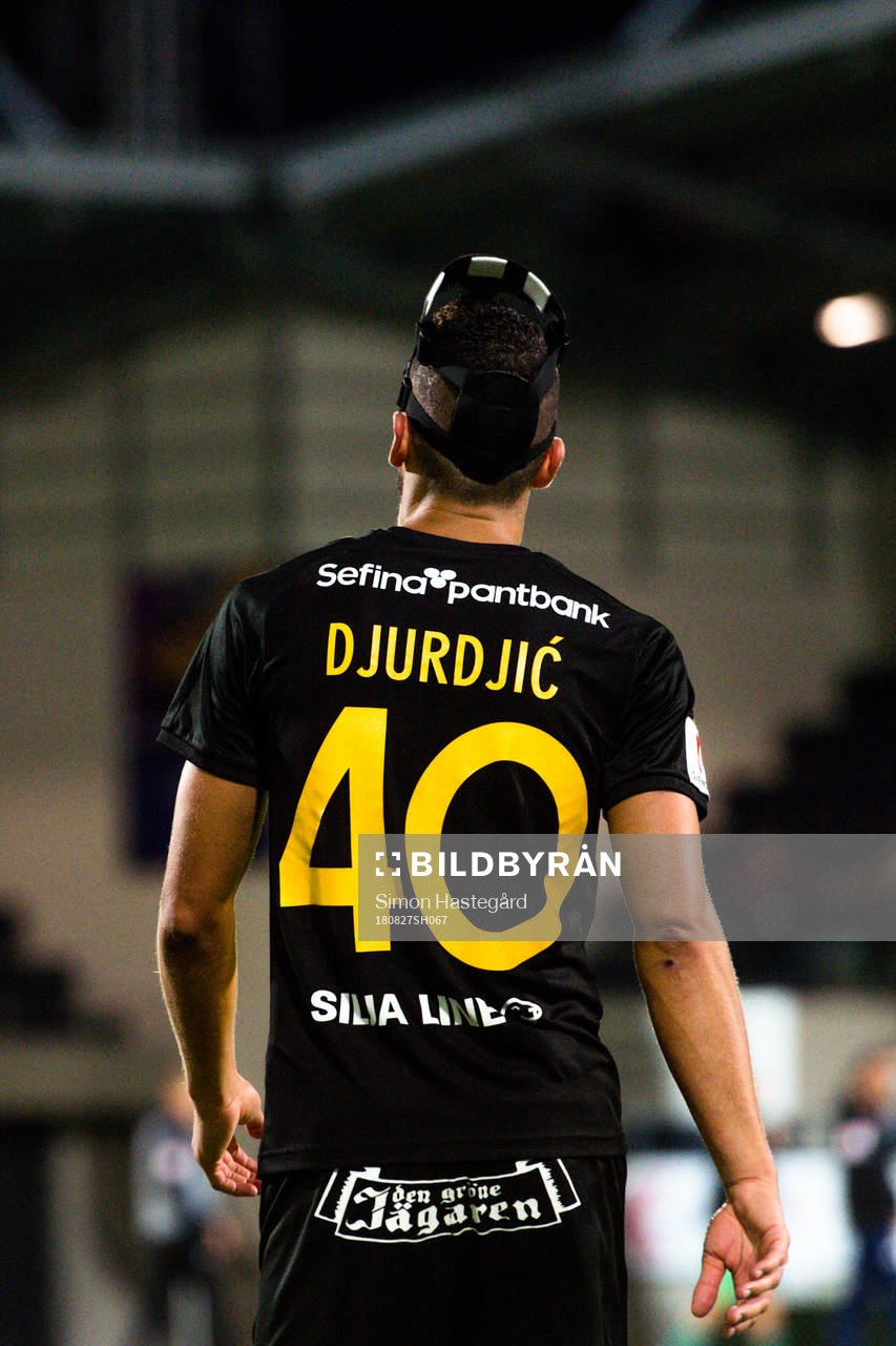 Hammarbys Nikola Djurdjic med mask