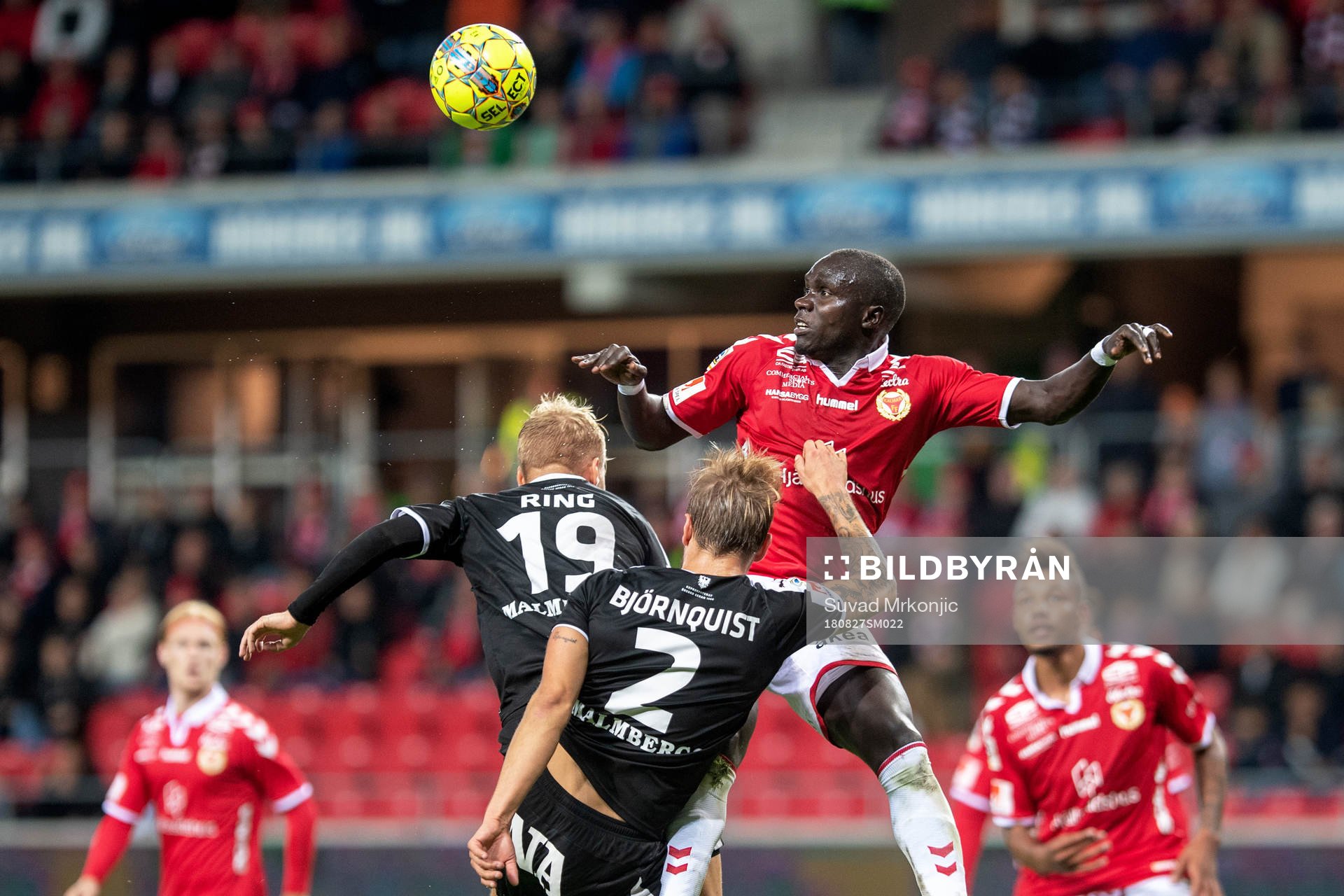 Kalmars Papa Alioune Diouf och Örebros Sebastian Ring och