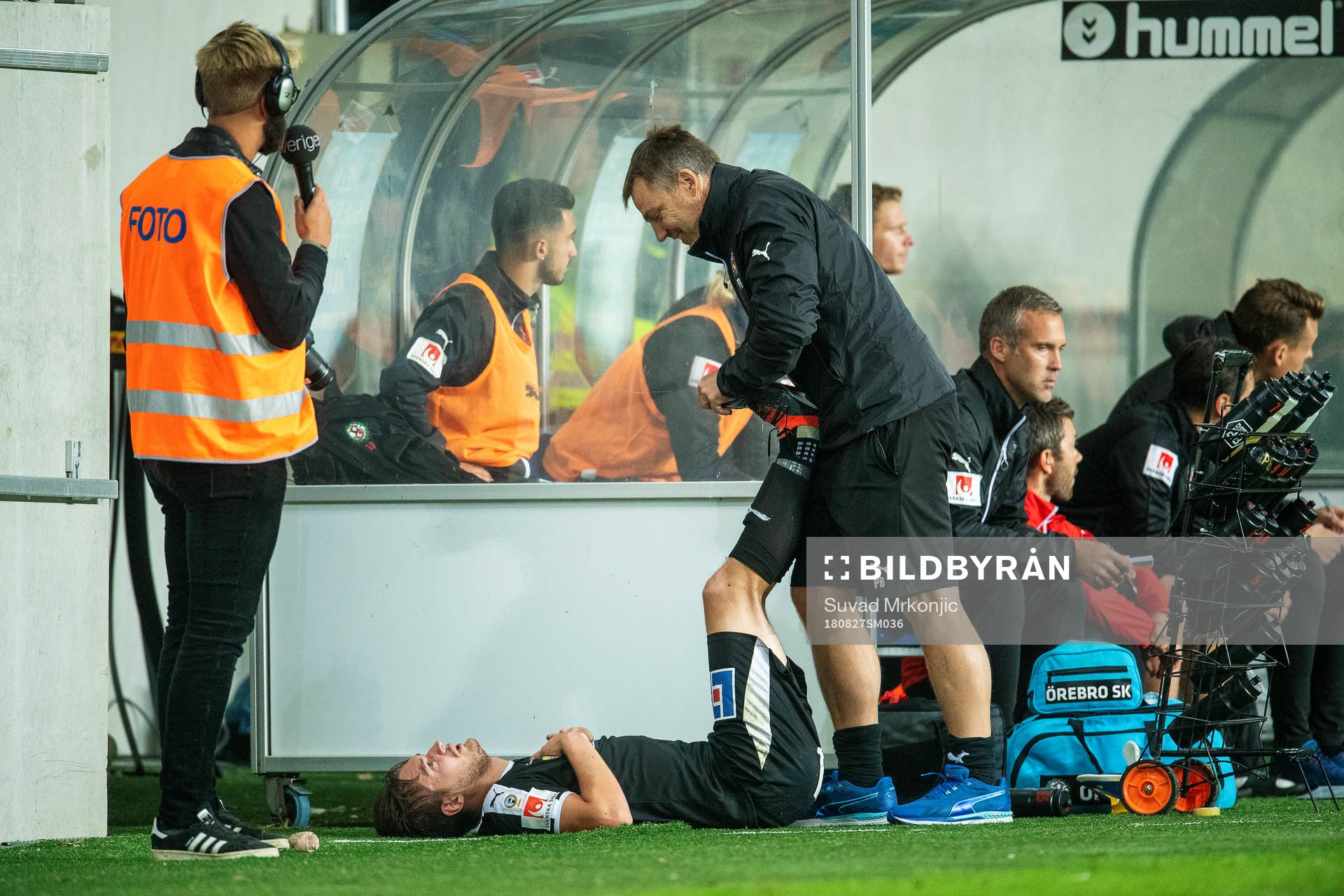 Örebros målskytt Victor Sköld får behandling