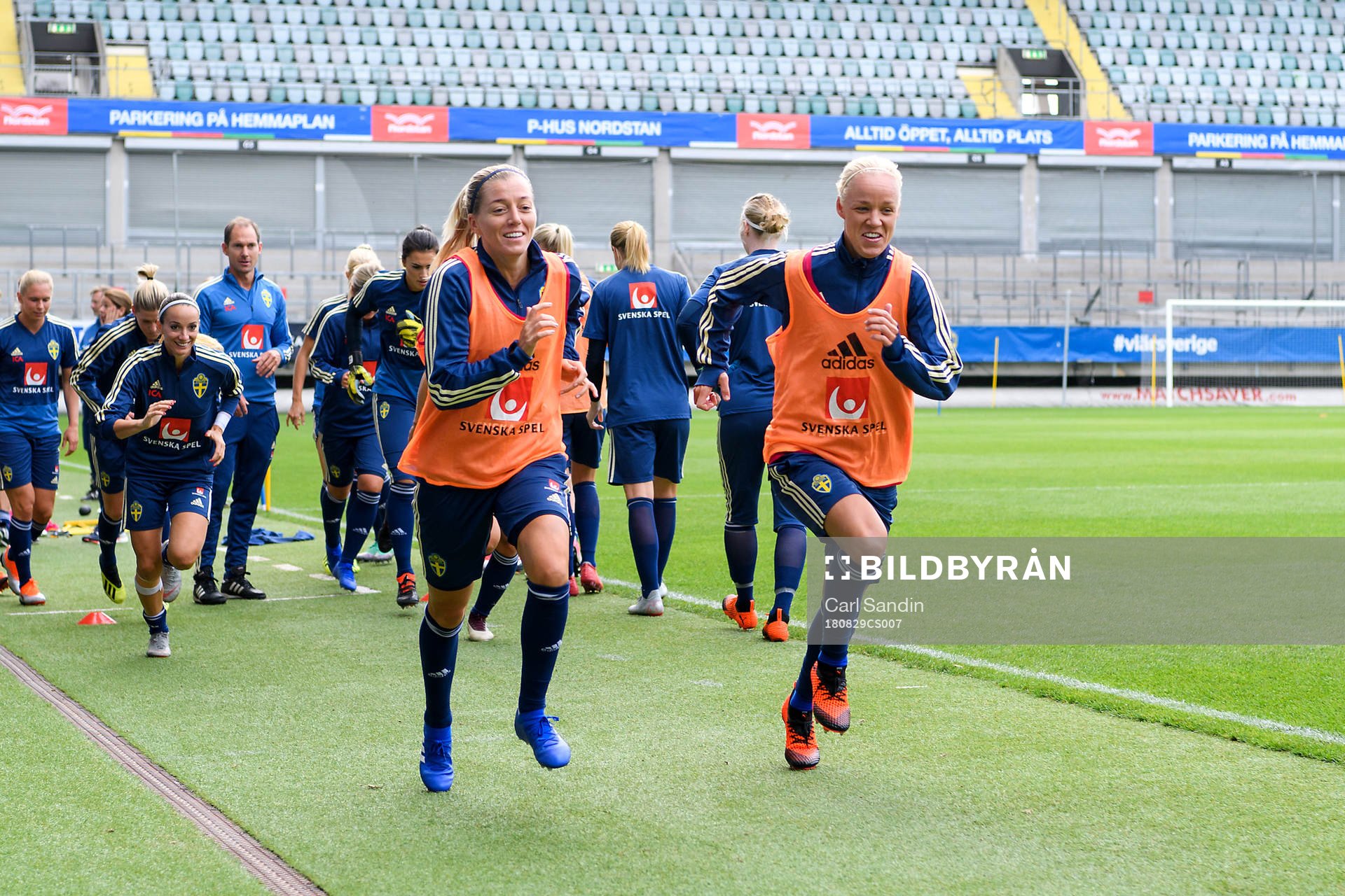 Linda Sembrant och Caroline Seger