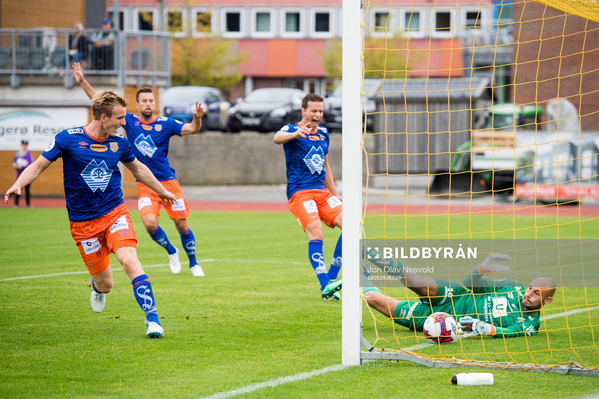 Torbjørn Agdestein of Aalesund celebrates the 0-2 goal