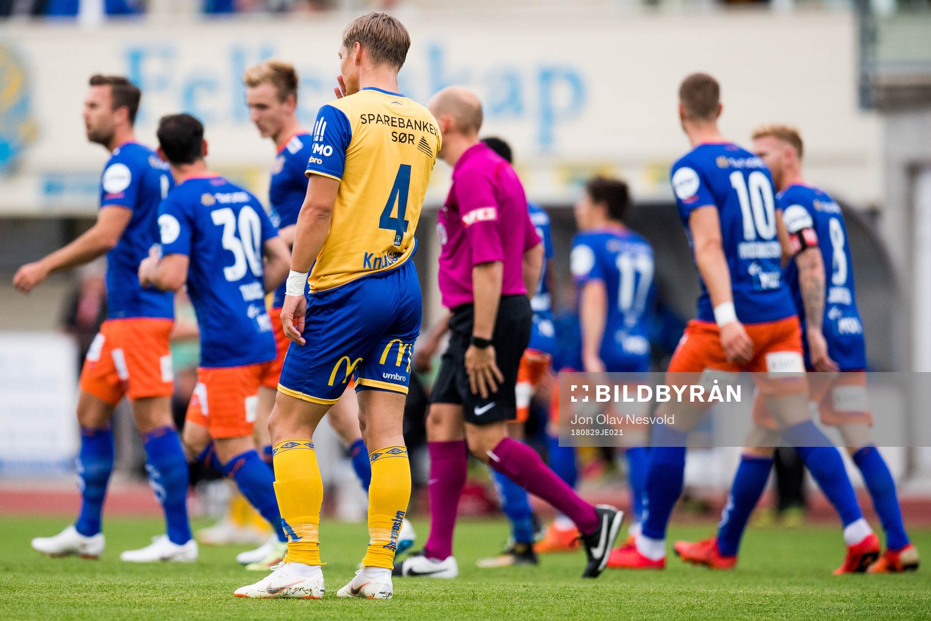 Espen Knudsen of Jerv looks dejected