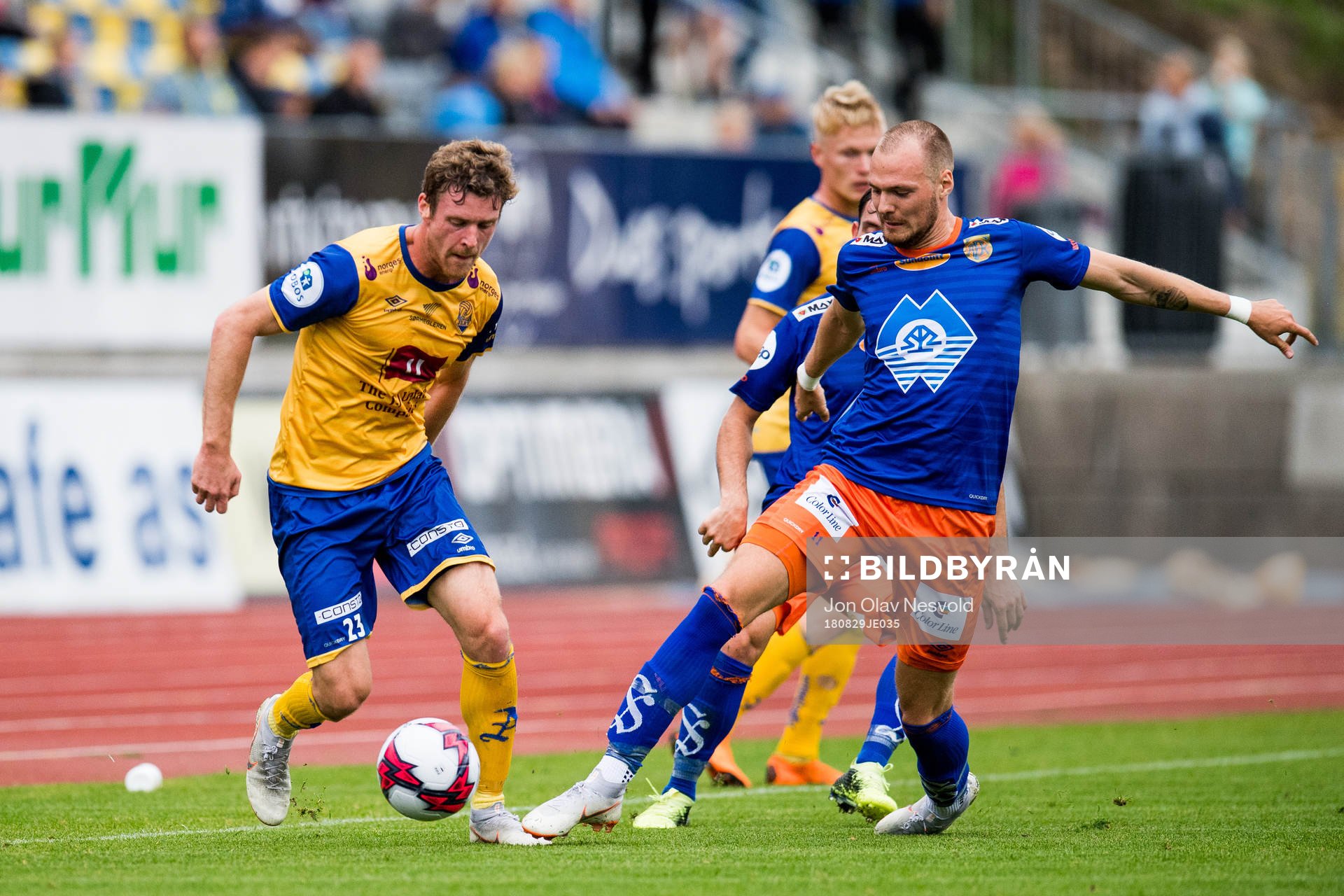 Andreas Hagen of Jerv and Aron Elís Thrándarson of
