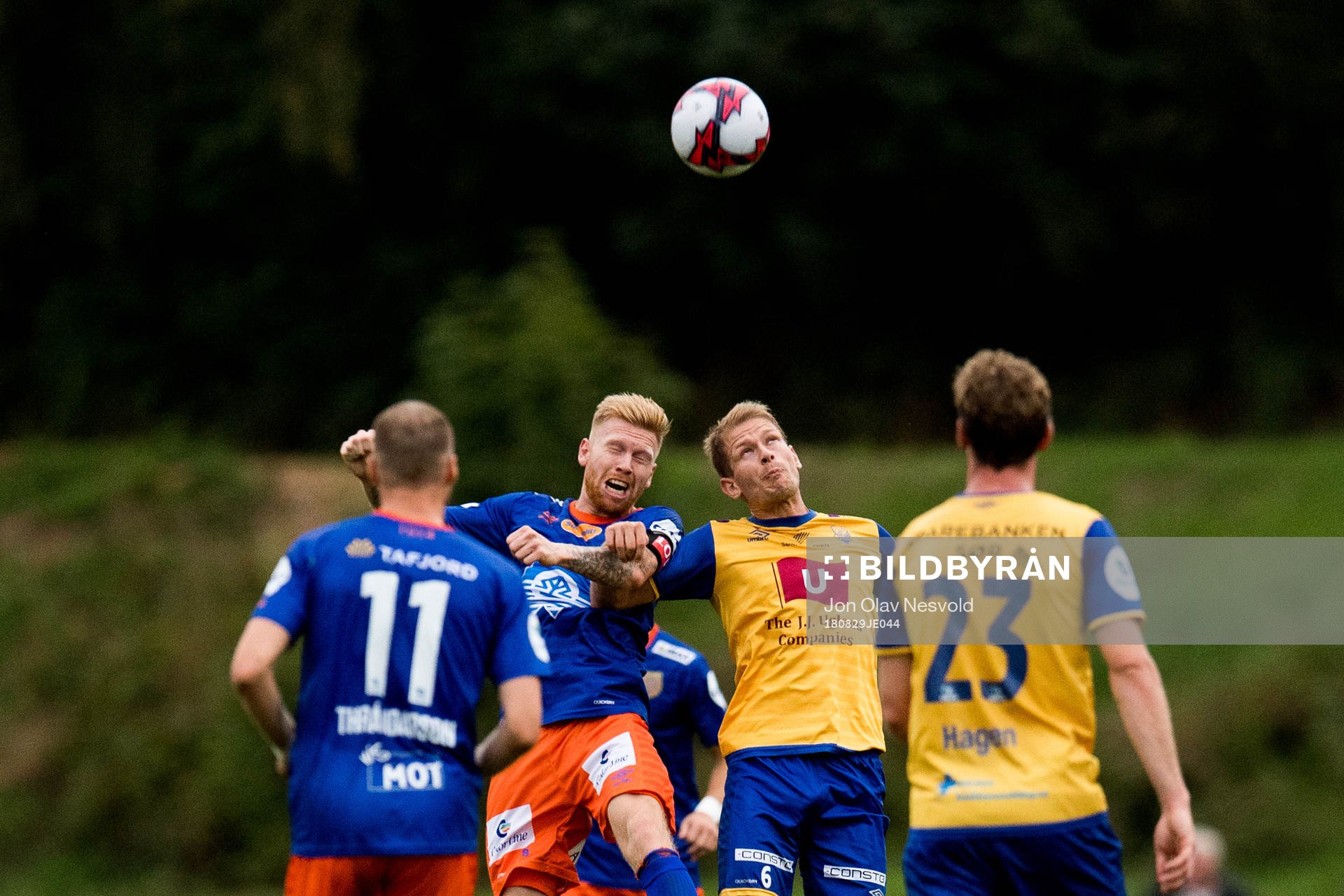 Fredrik Carlsen of Aalesund and Mathias Wichmann of Jerv