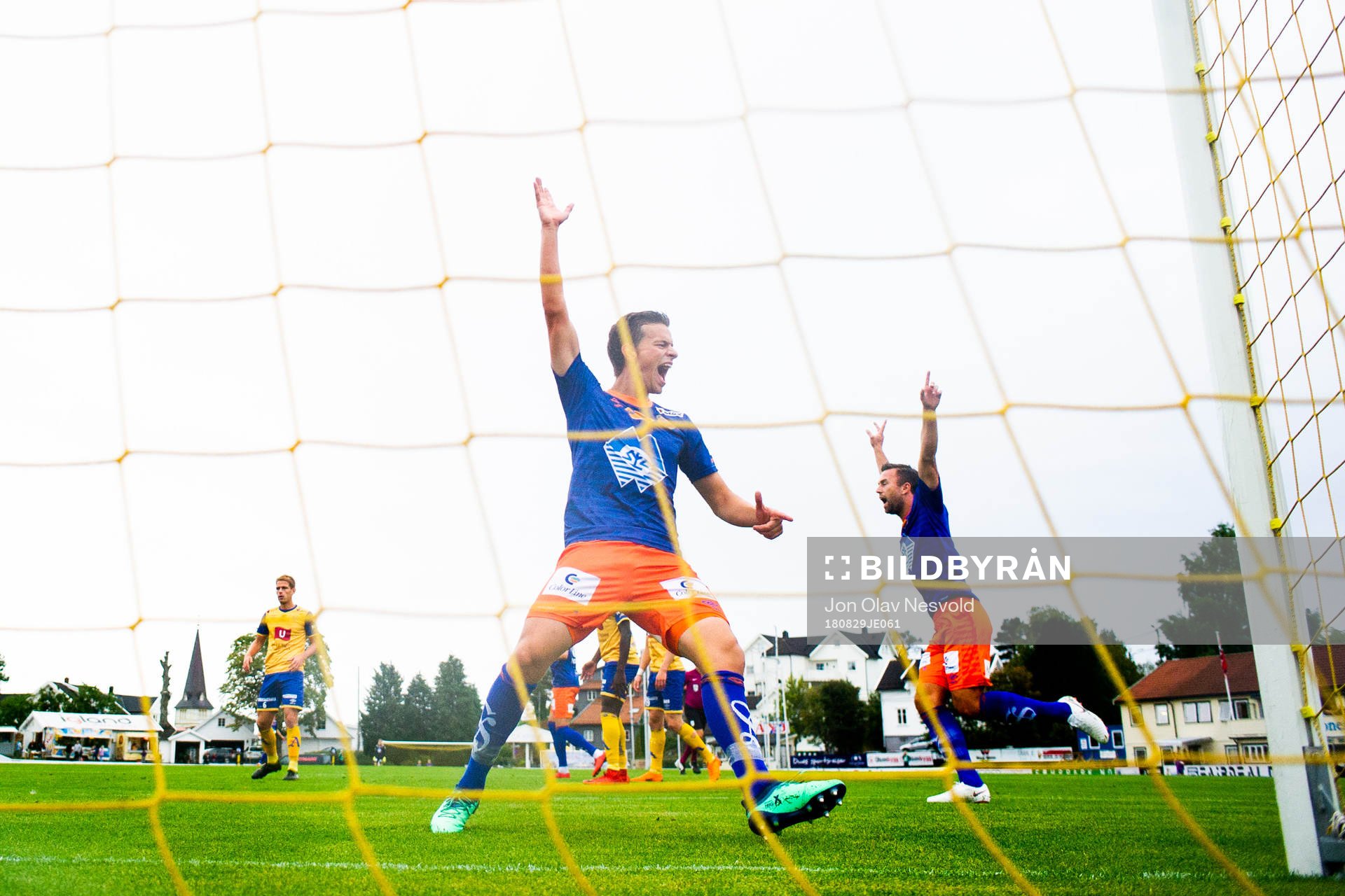 Jonas Grønner of Aalesund celebrates the 0-2 goal
