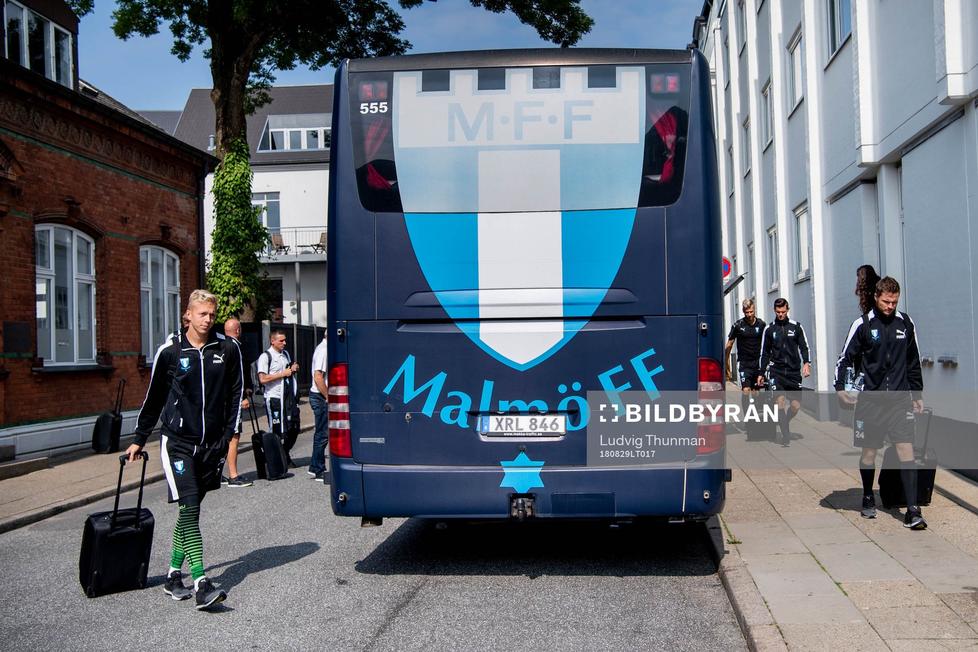 Goalkeeper Walter Viitala and Lasse Nielsen of Malmö FF