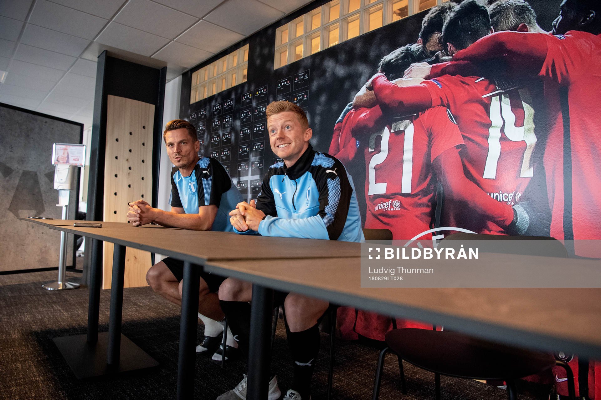 Markus Rosenberg och Anders Christiansen of Malmö FF