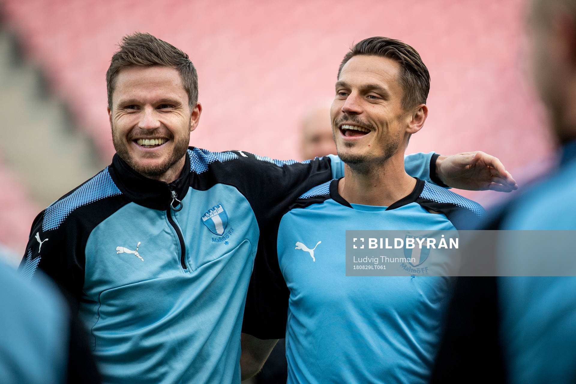 Lasse Nielsen and Markus Rosenberg of Malmö FF