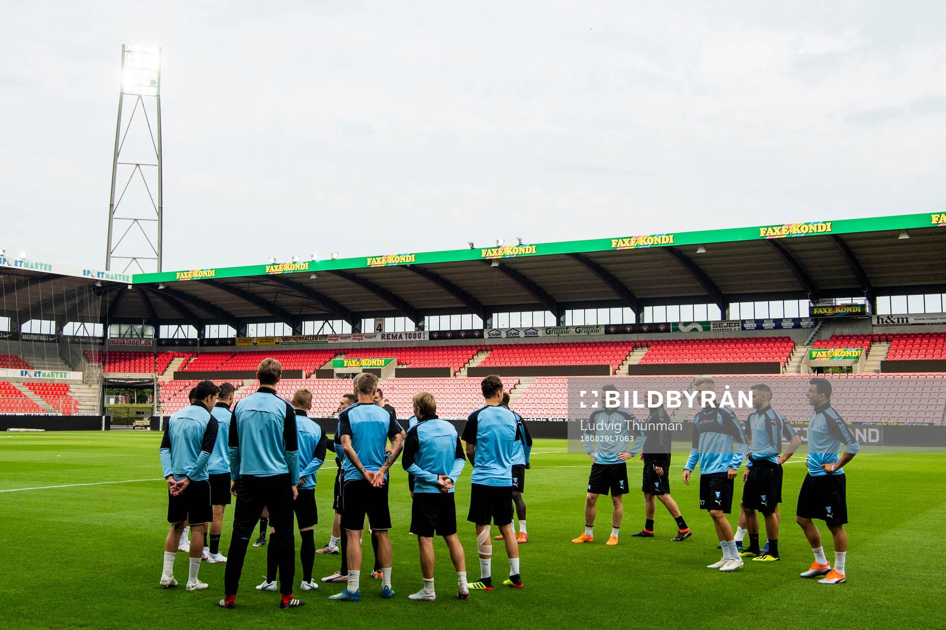 Players of Malmö FF gather