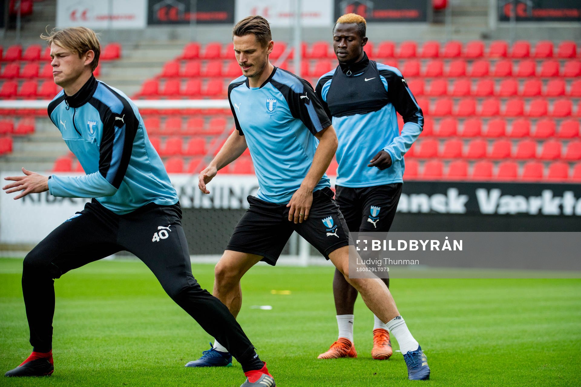 Hugo Andersson, Markus Rosenberg and Bonke Innocent of